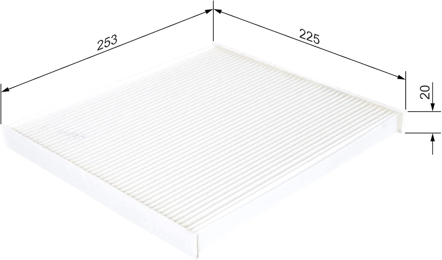 BOSCH M2269 Standard Particle Cabin Filter Fits Hyundai Santa FE DM, Kia Carnival YP, Kia Optima TF, Hyundai Sonata YF & Others