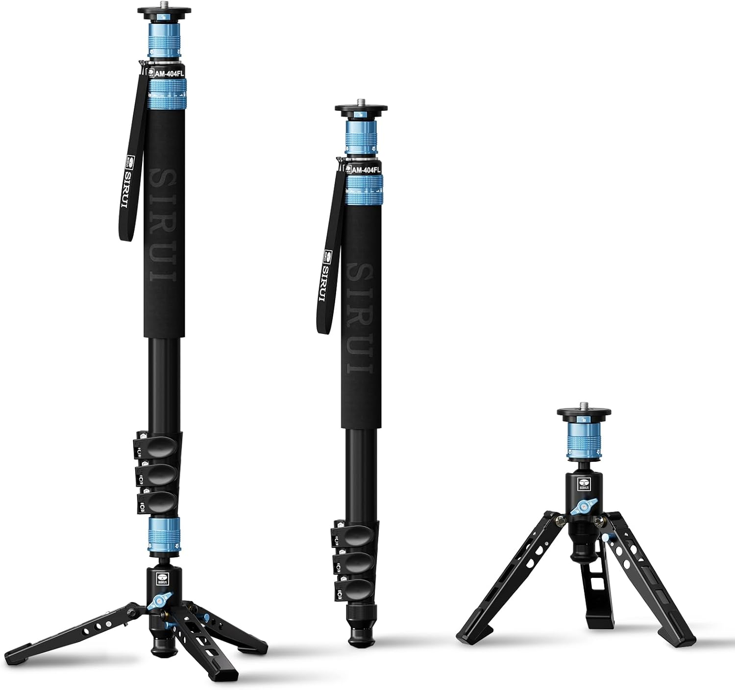 SIRUI AM-404FL Camera Hiking Pole Monopod with Stand, 190 Cm Aluminium Tripod, Innovative Quick Release Design, 360&deg; Panoramic Panning, 4 Sections, Maximum Load 12 Kg image number 5