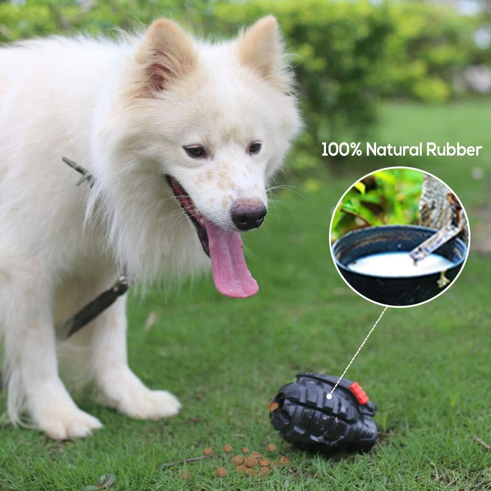 Royal Pets AU Indestructible, Durable & Tough Grenade Dog Chew Toy (Black) image number 1