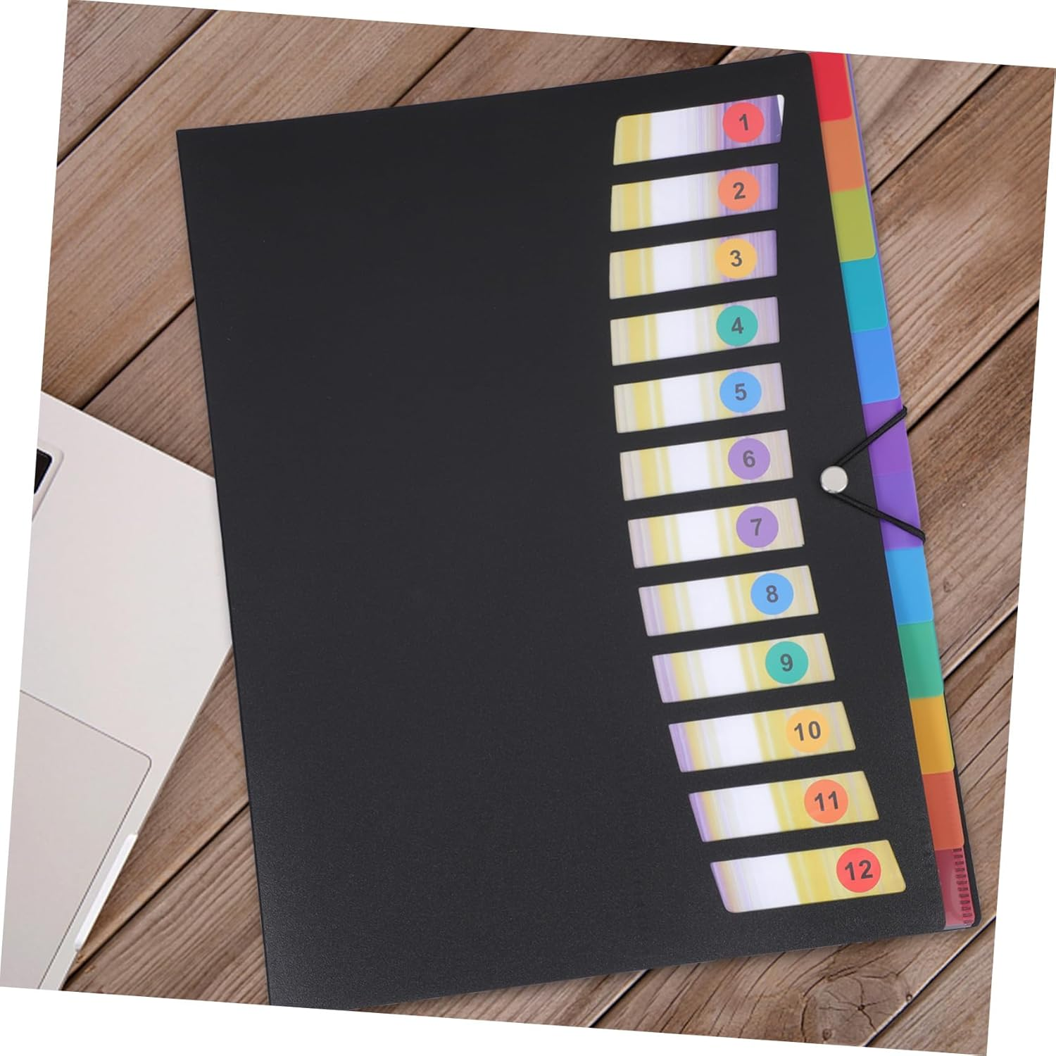 MINAOLULUS Cluster Folder File Organizer Expandable Multi-Pockets Folders for Office School Supplies Documents Organizers image number 6