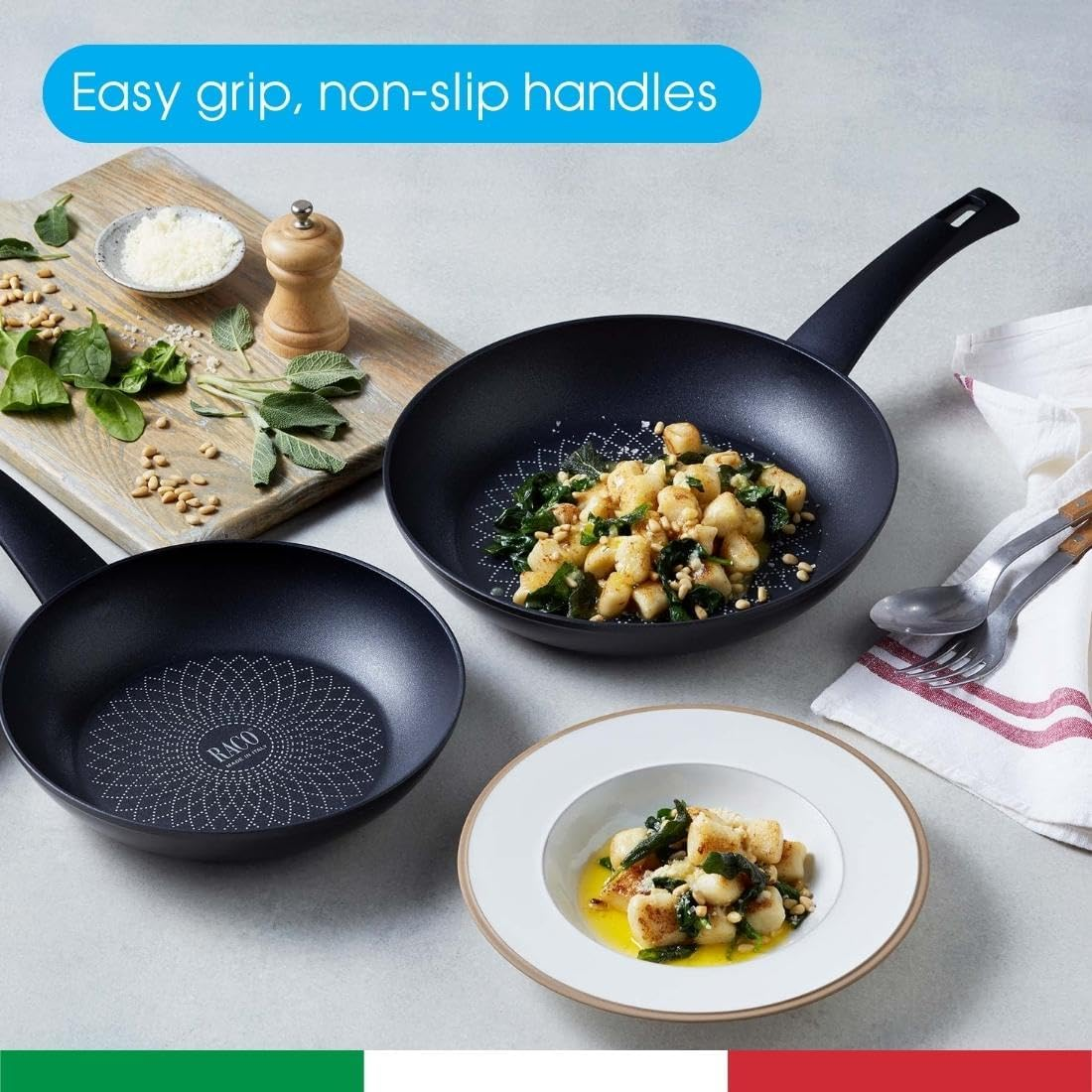 RACO Bravo 30Cm Nonstick Frypan, Dishwasher and Oven Safe, Induction Compatible, Black image number 2