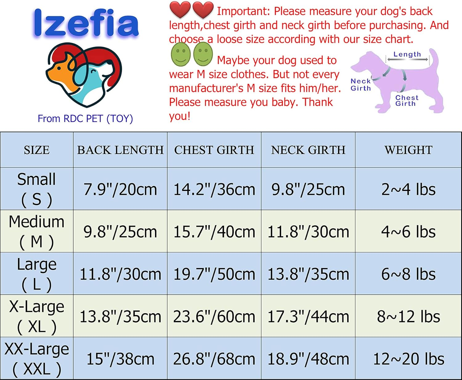 Izefia Dog Coat Cold Weather Coat Windproof Jacket Fleece Warm Dog Vest Winter Thick Clothes Dog Coat for Small Dog Bulldog Medium Cat 1C-Green S image number 4
