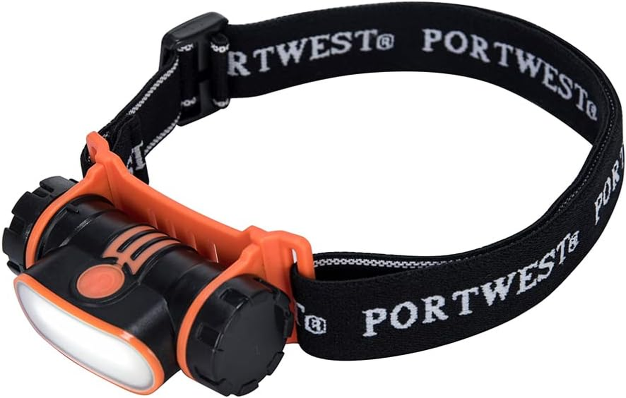 Portwest Rechargable LED Head Light, Black image number 2