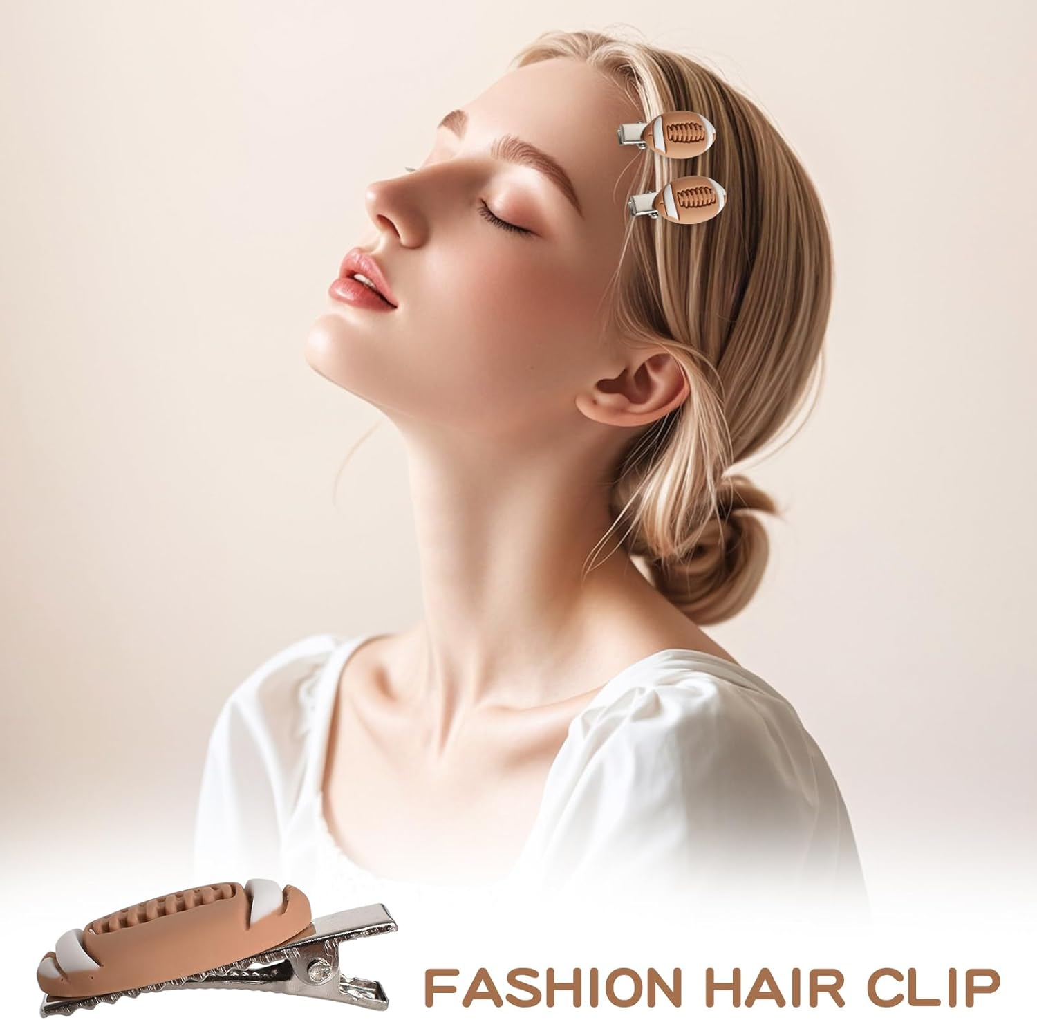 10 Pcs American Football Hair Clips Rugby Hair Accessories Sports Hair Clips for Women Girls Kids Thick Thin Fine Hair Clips image number 6