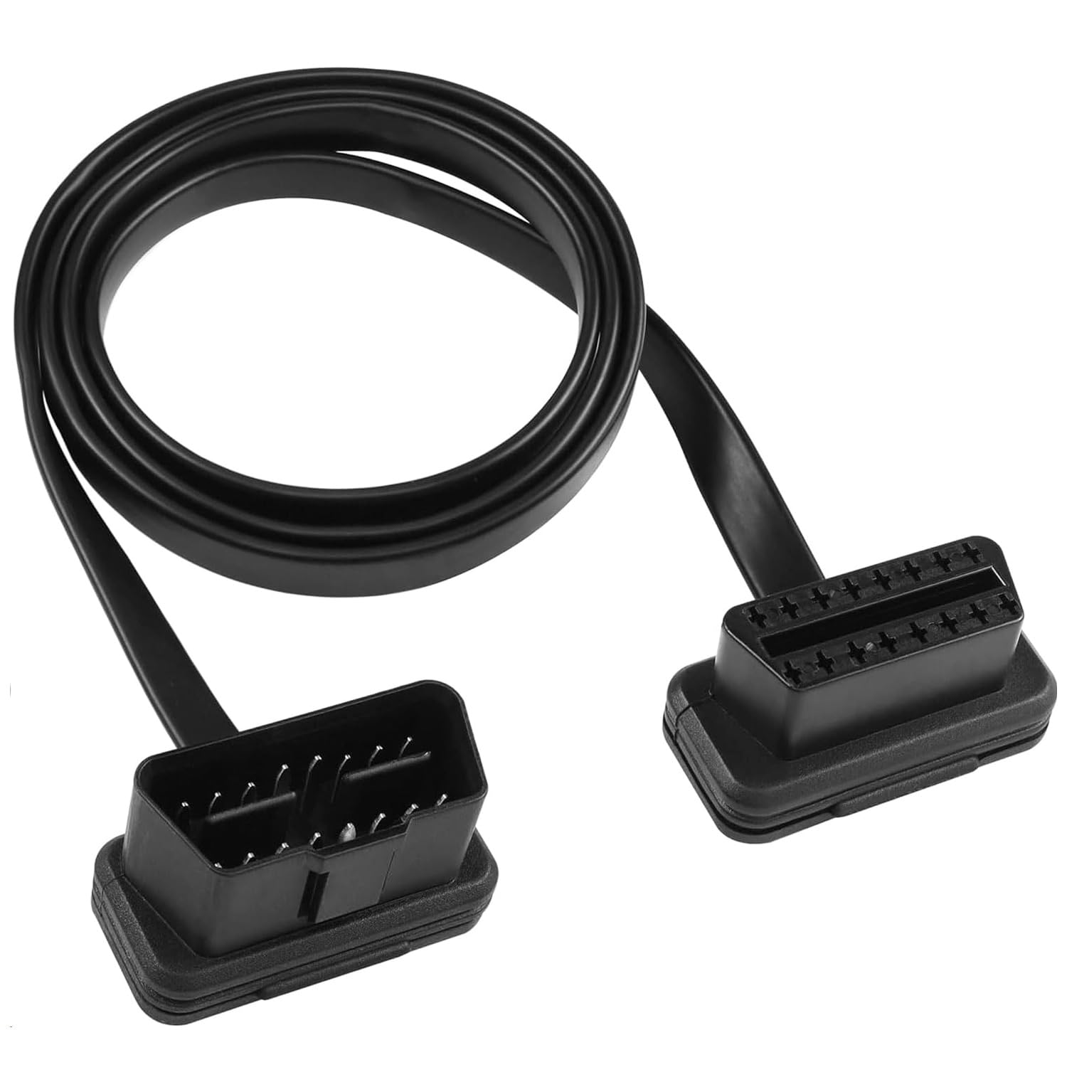 3.3Ft/1M Car OBD2 Extension Cable Professional Automotive Diagnostic Scan Tool 16 Pin Male to Female OBDII Extend Cable for Car Diagnostic Extender Cord Adapter image number 2