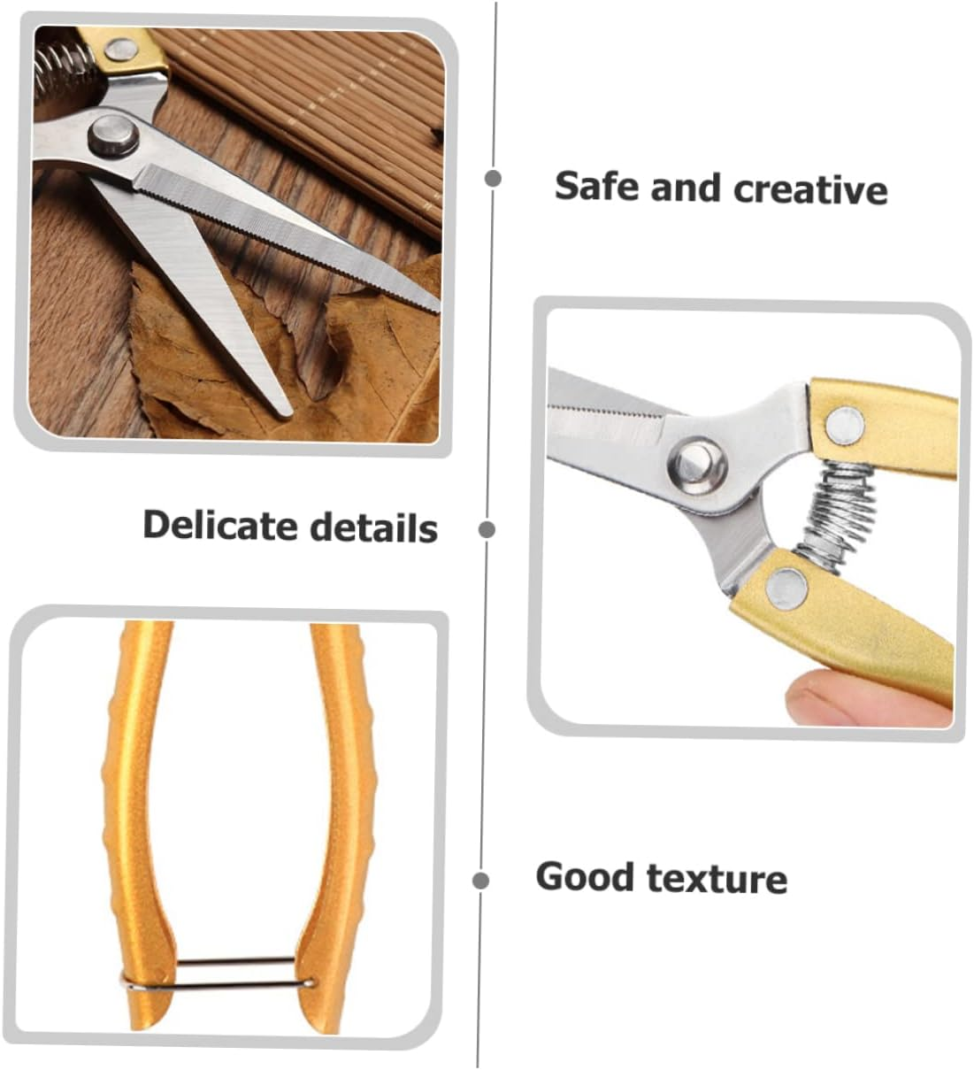 WHAMVOX 2Pcs Garden Shears Pruning Shears for Flower Cutting Stainless Steel Flower Scissors for Gardening Vegetable and Fruit Harvesting image number 4