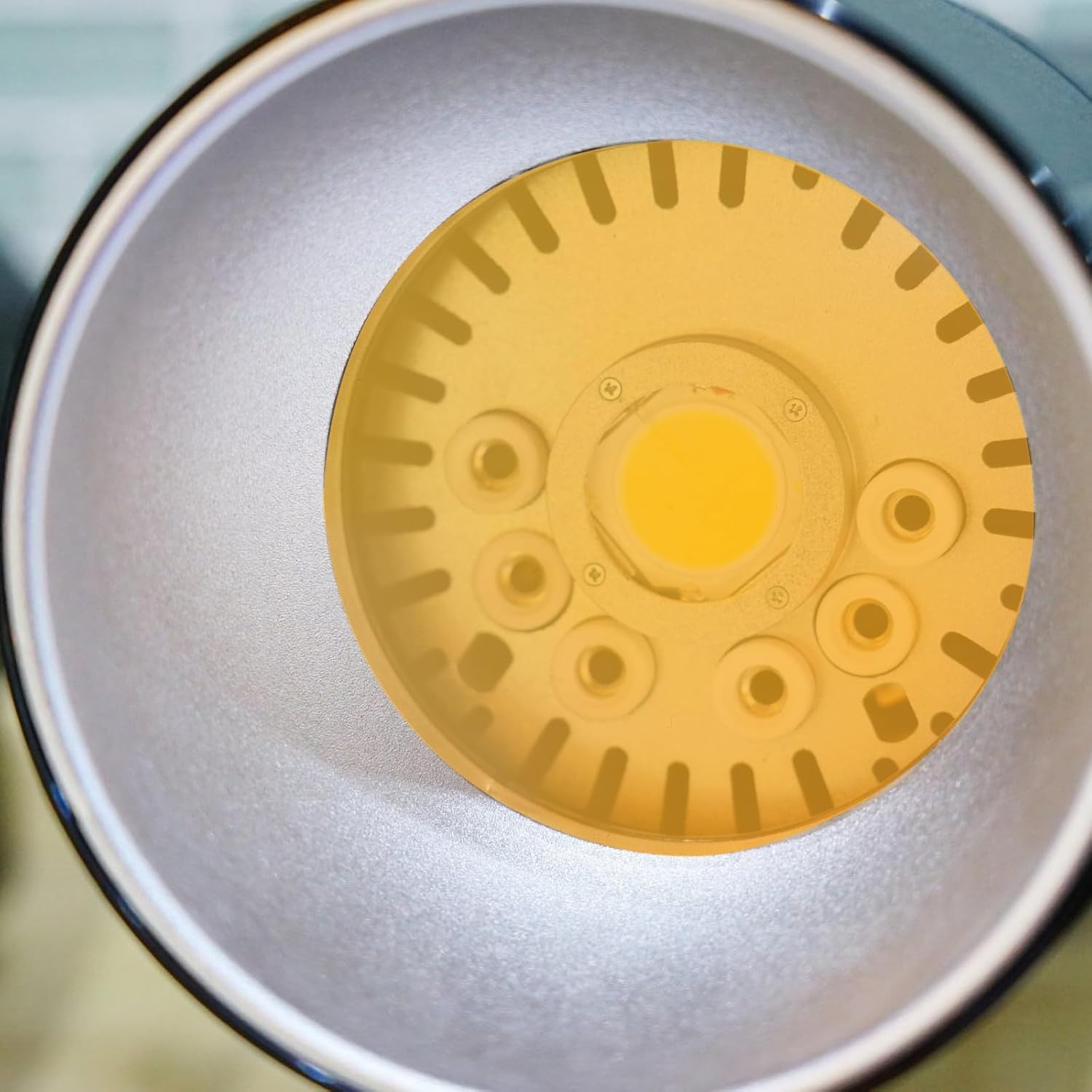 SOESFOUFU 20Pcs Orange Lighting Gel Stickers, Peel and Stick Dimming Diffuser Film, 50Mm Warm Color Filters for LED Video Light, Spotlight - Yellow image number 3