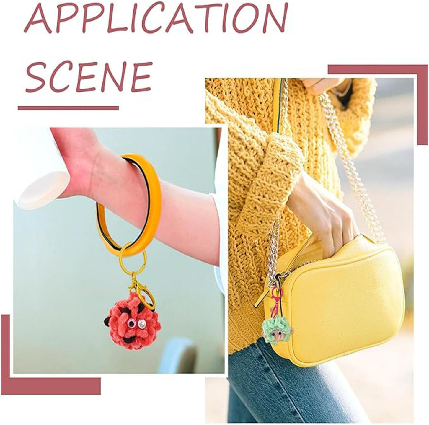 20Pcs Colorful Lobster Claw Clasps,Metal Swivel Lanyard Snap Hook,Lobster Claw Clasps with Key Ring for Craft Bags Jewelry Making image number 1