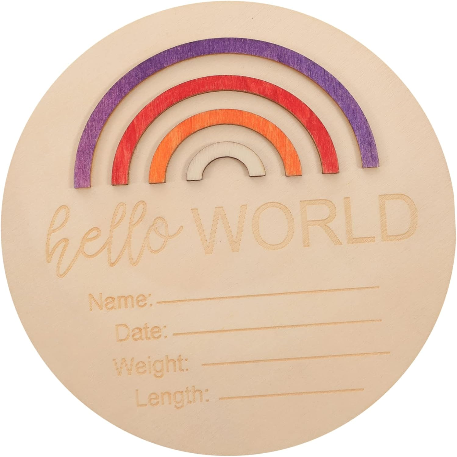 Milestone Sign Wooden Monthly Cards for Newborn Announcement Natural Wood Milestone Discs for Girl Boy Photography Durable Safe Design