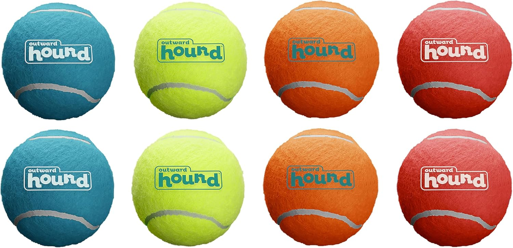 Outward Hound Squeaker Ballz Fetch Dog Toy, XS, 8-Pack