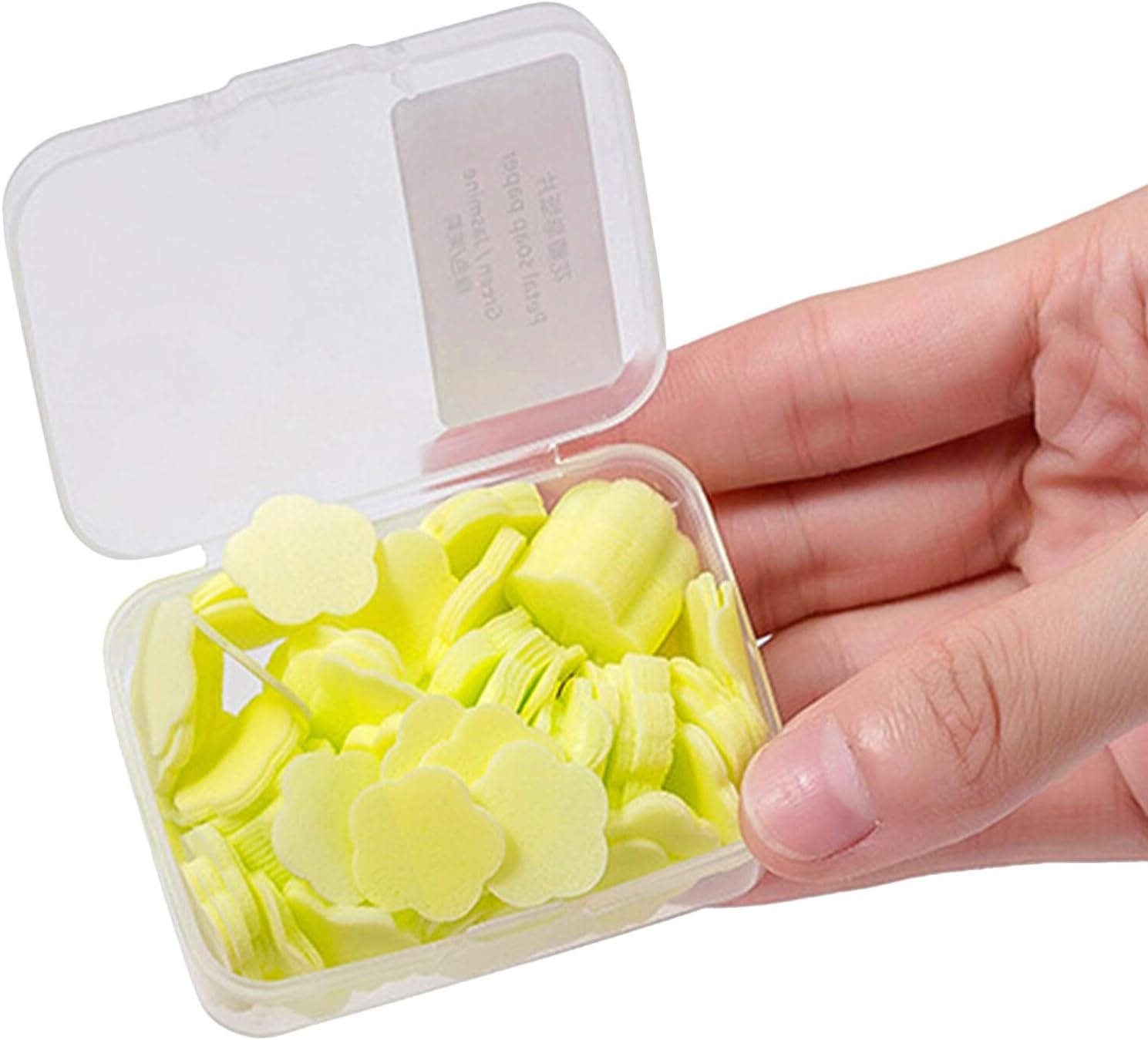 BCOATH 12 Boxes Portable Bath Hand Washing Soap Paper Sheets Scented Mini Disposable Soluble Soap for Outdoor Travel Camping Hiking Adults image number 1