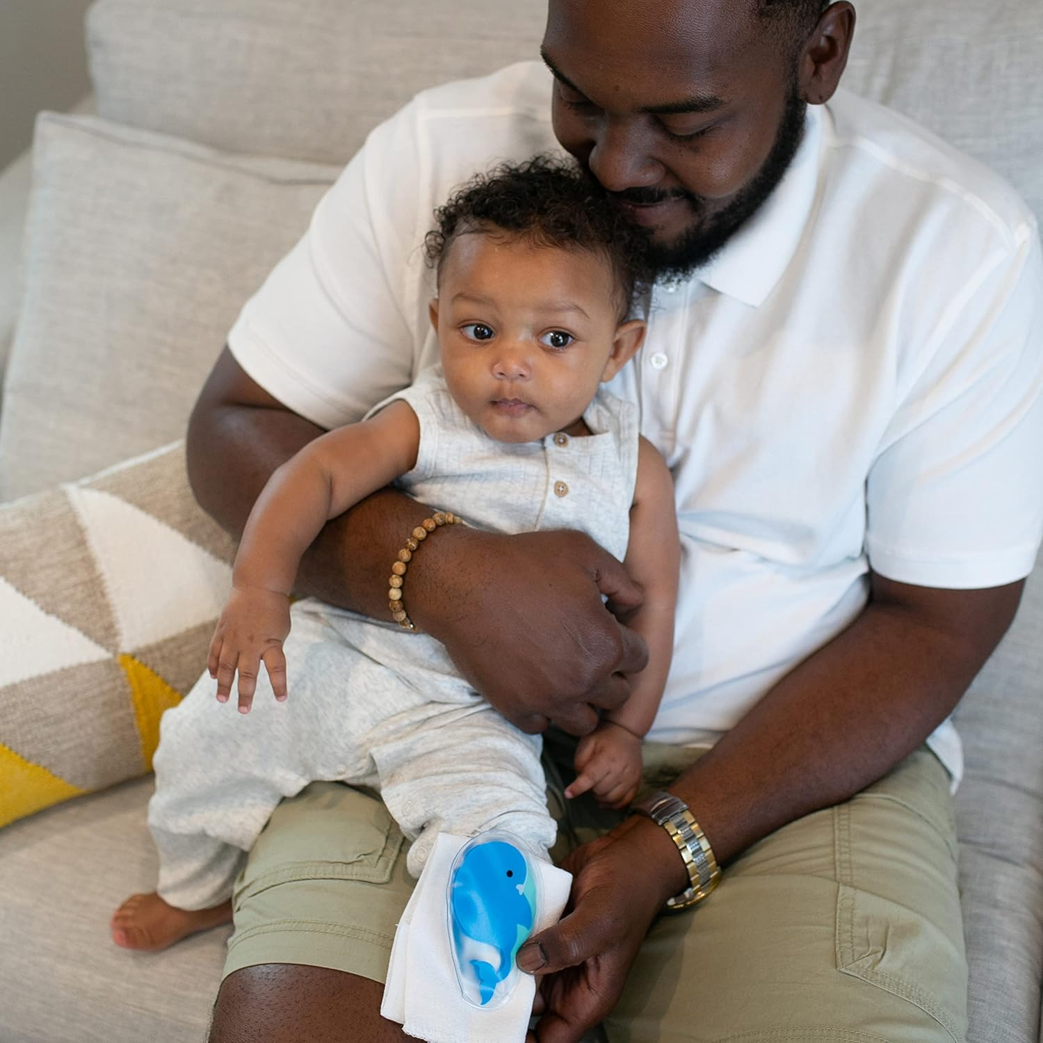 Dr. Brown'S Cold Comfort Compress Baby Ice Pack, Freezable Reusable First Aid Pain Relief for Kids, Polar Bear and Whale, BPA Free &ndash; 2-Pack image number 2