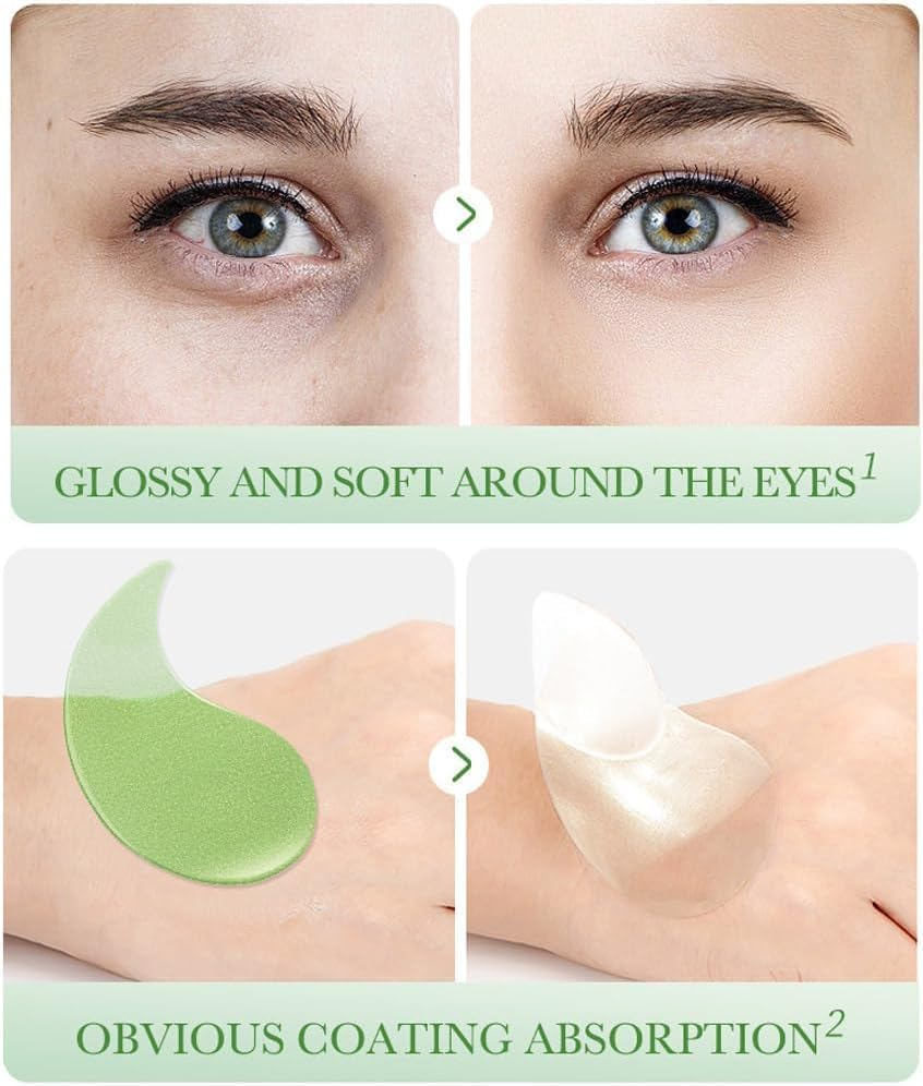 Under Eye Gel Patches, Eyes Collagen Masks with Aloe Vera Ingredients, Hydrating and Effective Anti-Wrinkle Patches for Dark Circles & Puffiness, 60 Pcs image number 5