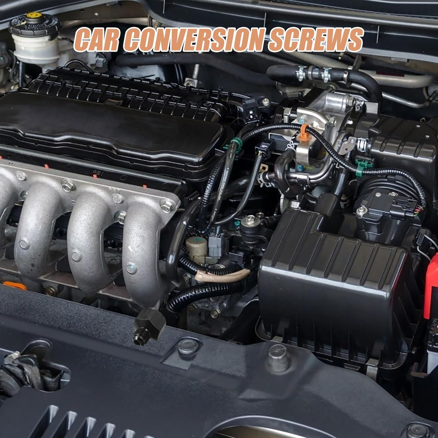 Generic Hose Reducer Adapter Male to Female Flare Fitting Aluminum Car Connector for Fuel and Systems