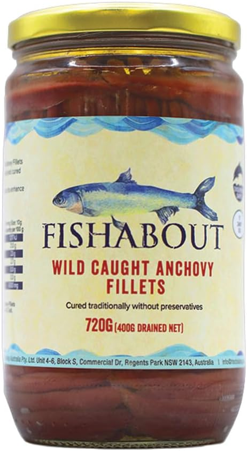 Fishabout Wild Caught Anchovy Fillets 720G