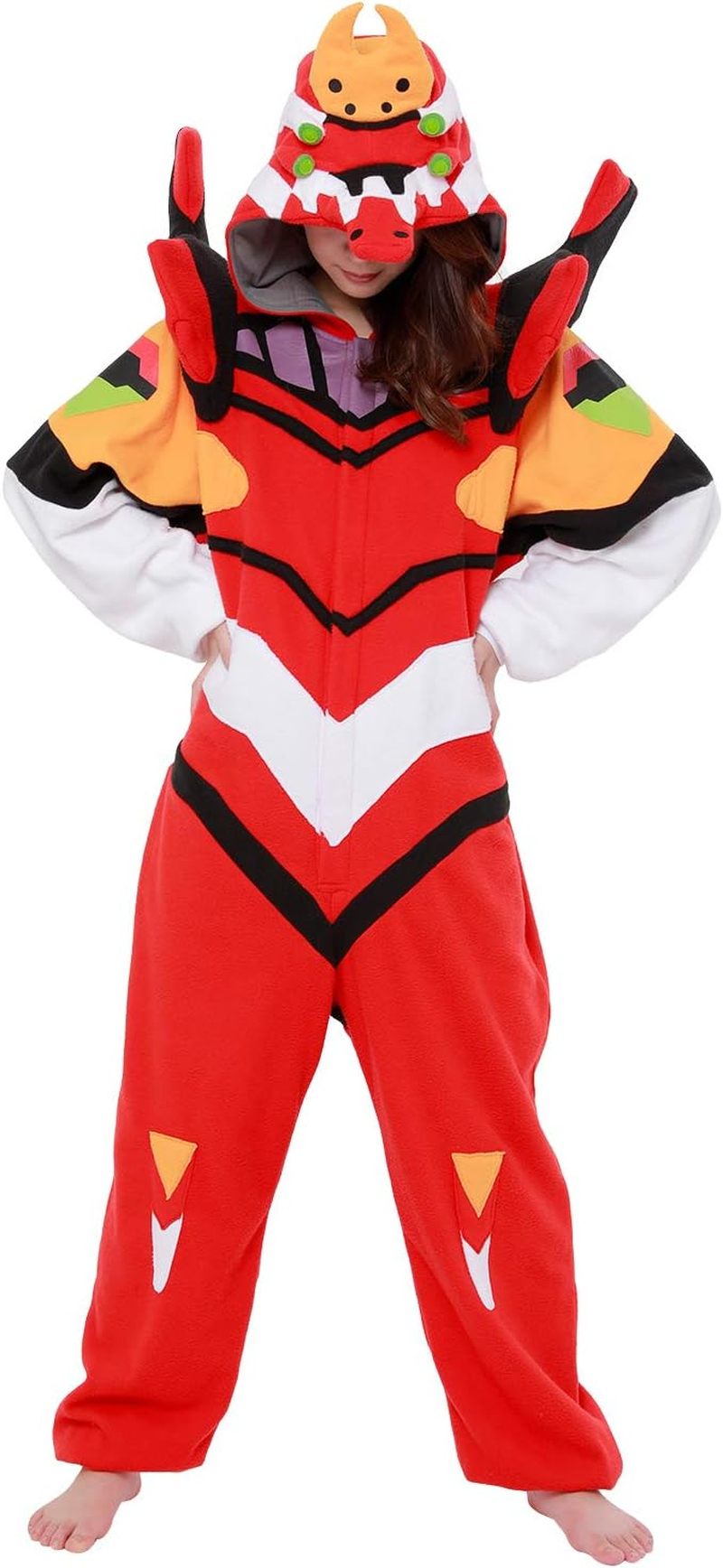 Sazak Character Fleece Onesie, Evangelion, No. 2 image number 4