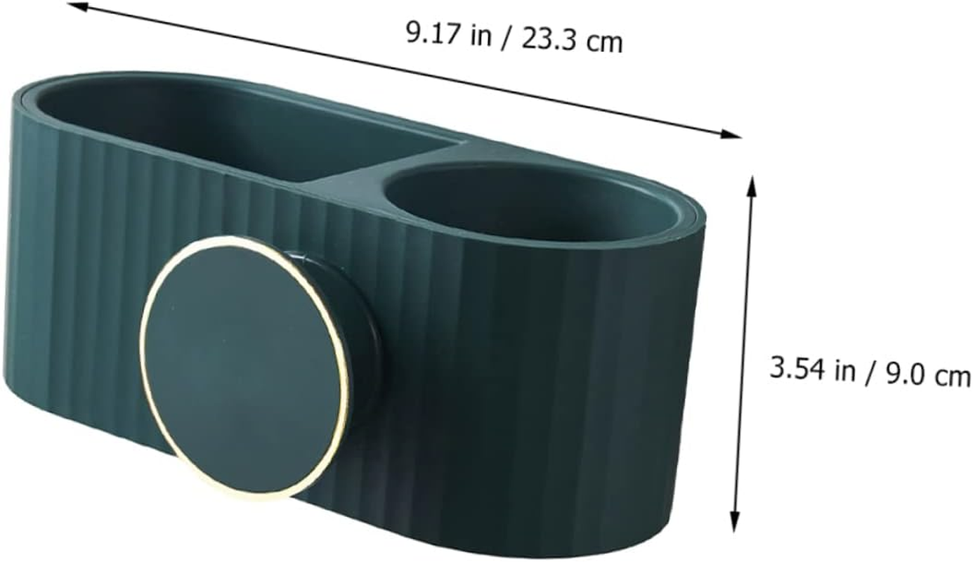 NIYANGLE Hair Dryer Storage Shelf Wall-Mounted Bathroom Supply Stylish Modern Material Rack image number 4