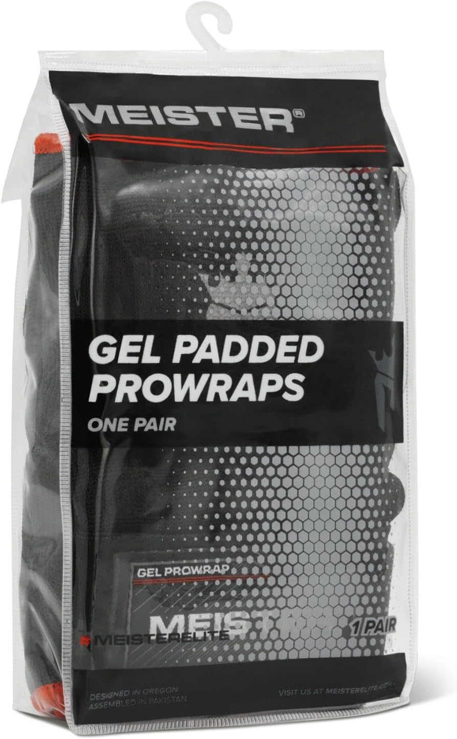 Meister MMA Gel-Padded Prowrap Hand Wraps (Pair) - Boxing, MMA, Training/Sparring - Black image number 4