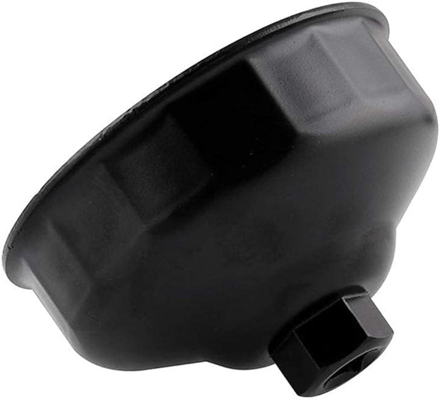 DEDC 3.39Inch/86Mm 16 Flutes Aluminium Oil Filter Wrench for BMW, Oil Filter Housing Cap Removal Tool for N20, N26, N51, N52, N54, N55, N63, N74, S55, S63 BMW Engines (Black) image number 2