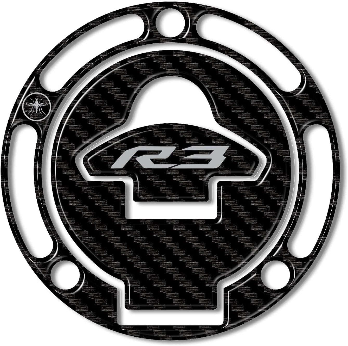 Labelbike - 3D Stciker Tank Pad Resin Protection for Motorcycle Tank Compatible with Yamaha R3 2019-2025 image number 6