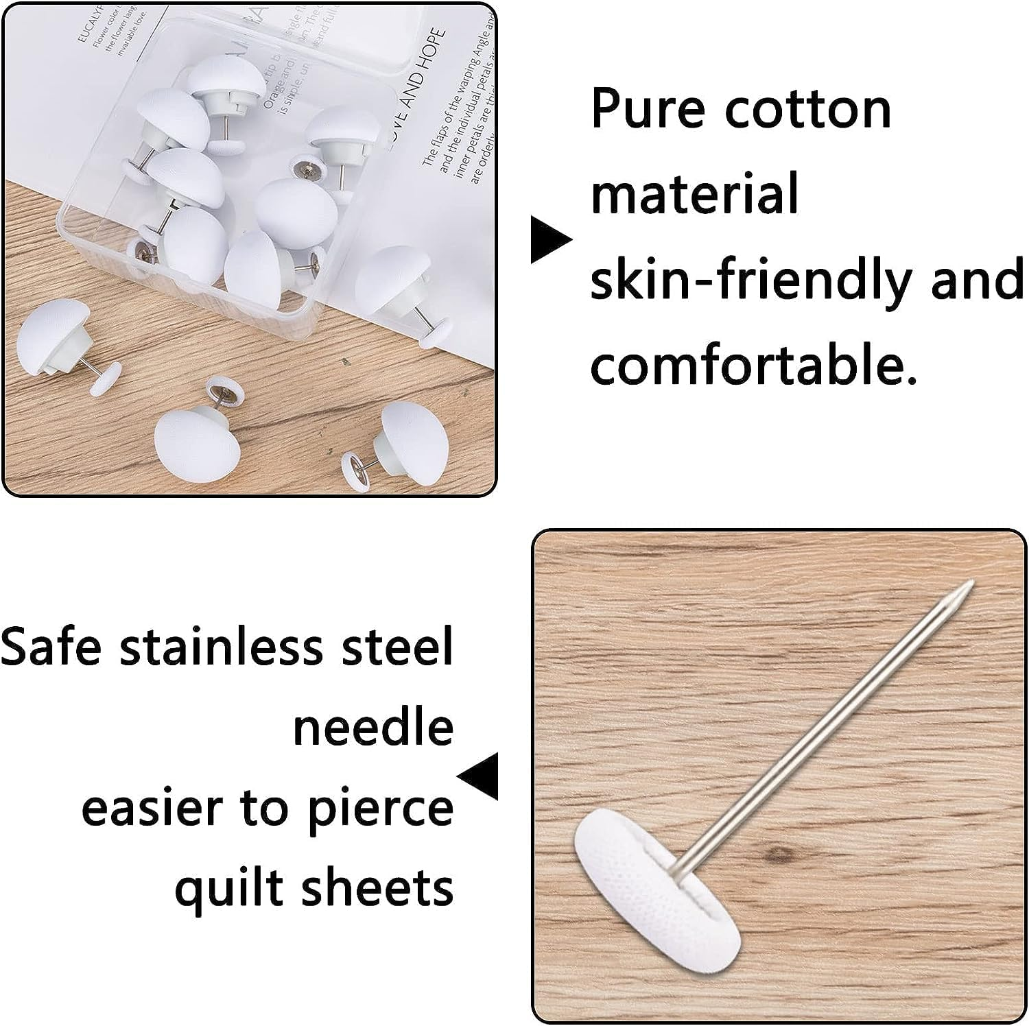 Duvet Pins, 16 Pcs Reusable Fixing Buckle Non-Slip Quilt Holder Sheet Holder Quilt Cover Clip, Keeps Comforter from Shifting for Fixing Bed Sheets, Fixing down Duvet Socks image number 1