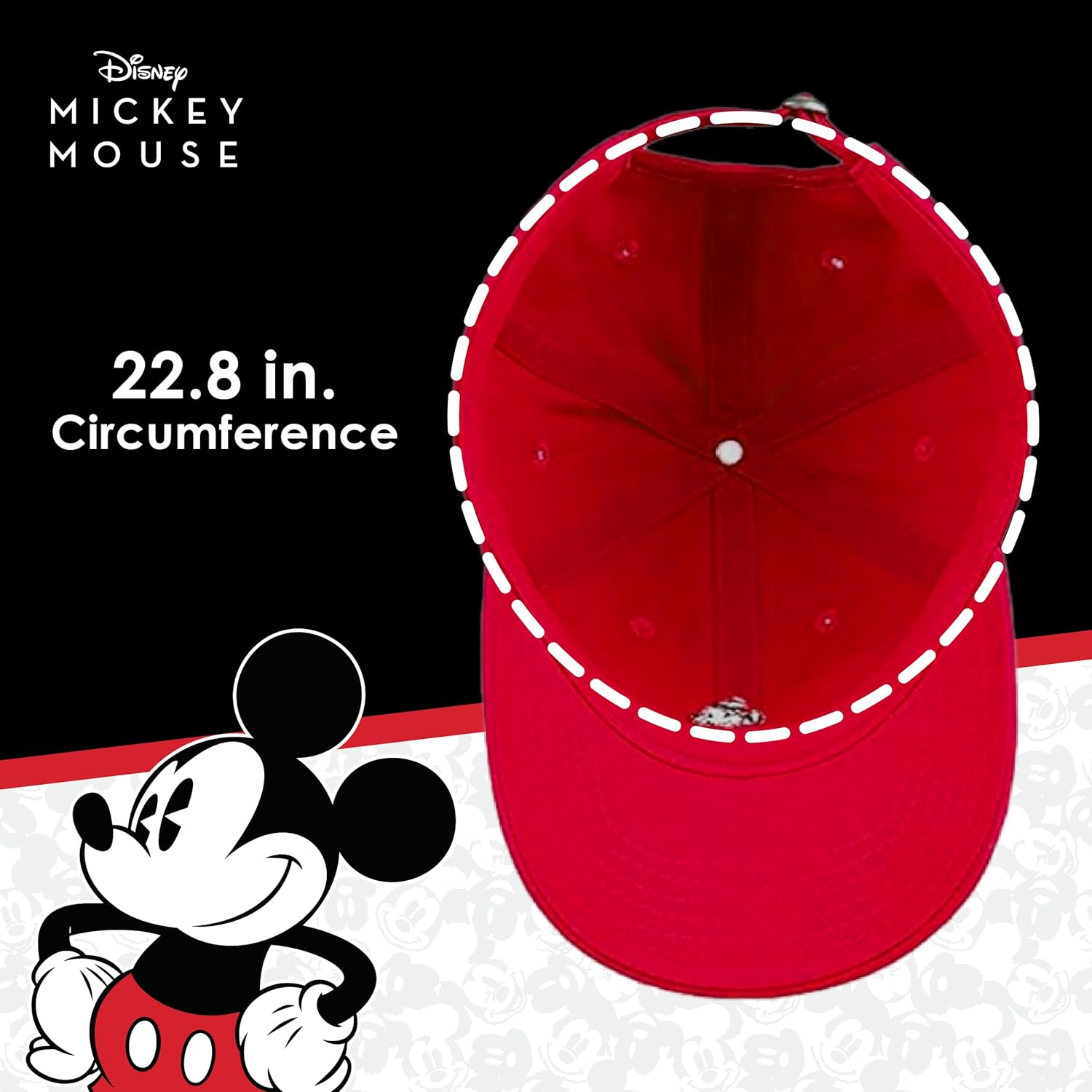 Concept One Disney Mickey Mouse Baseball Hat image number 6