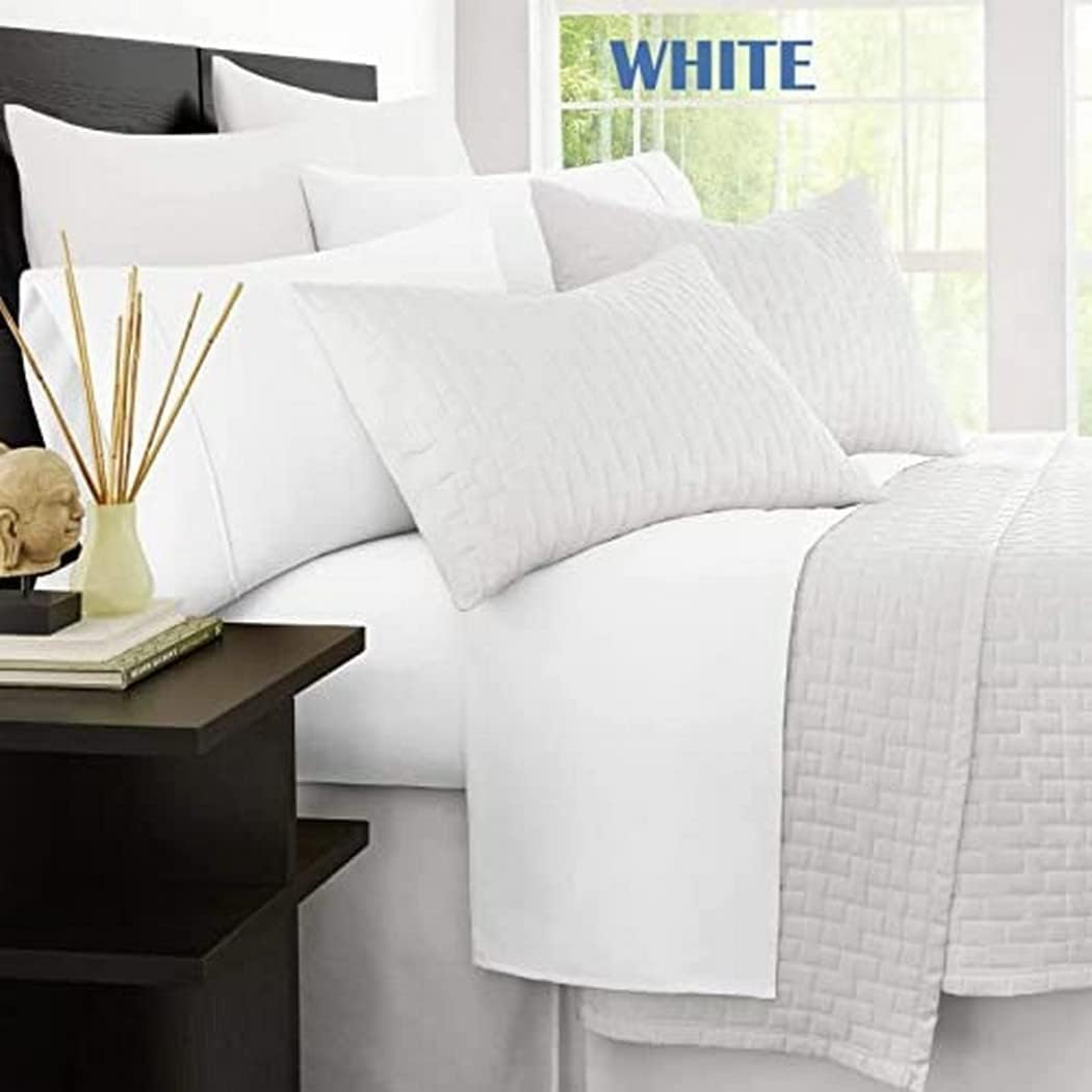 Ramesses 2000 Thread Count Antibacterial Cooling Bamboo Sheet Set, Queen, Tea Rose - Avocado image number 4