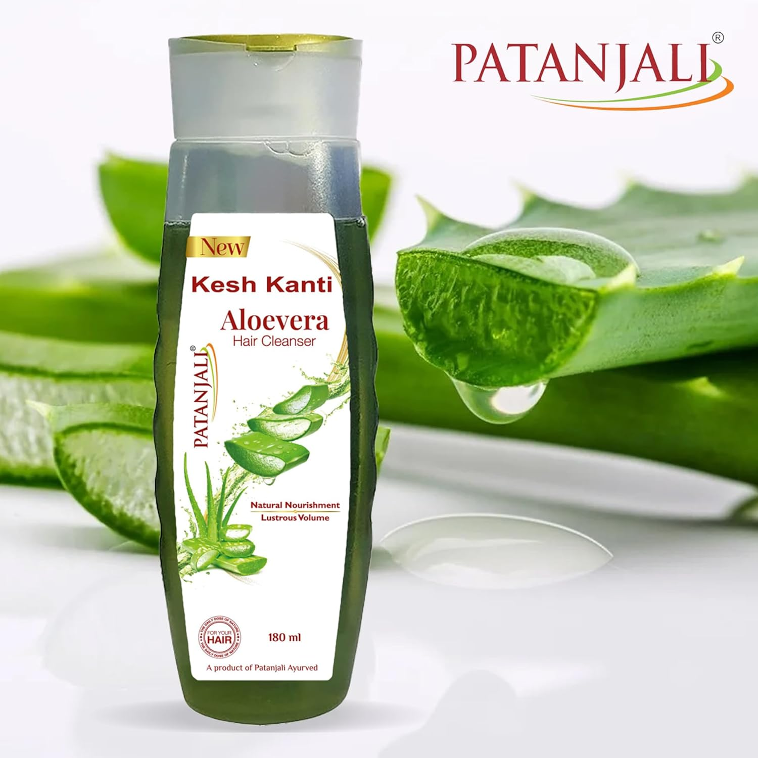 2 X Patanjali Kesh Kanti Aloe Vera Hair Cleanser 200Ml (6.76 Oz)