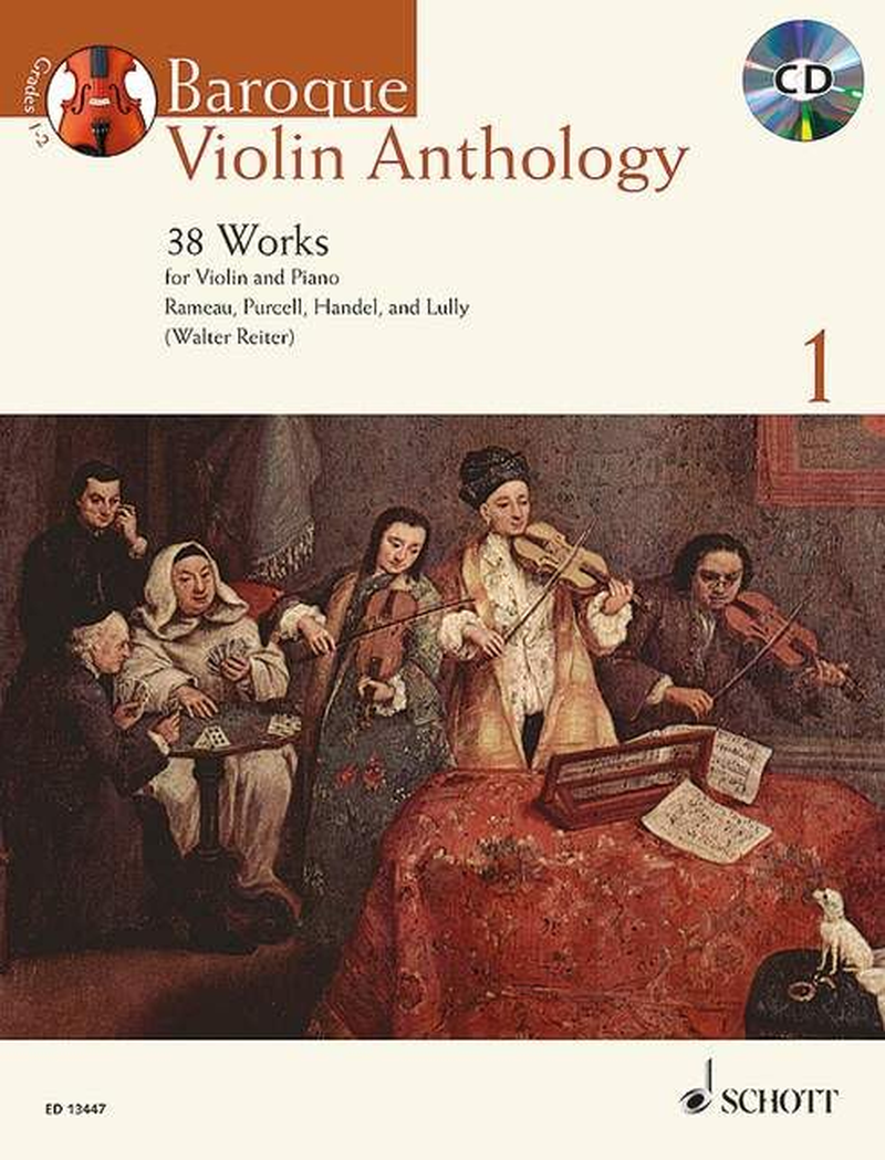 BAROQUE VIOLIN ANTHOLOGY 1 VIOLIN and PIANO EDITION W/ CD and SEPARATE VLN PART (Schott Anthology Series)