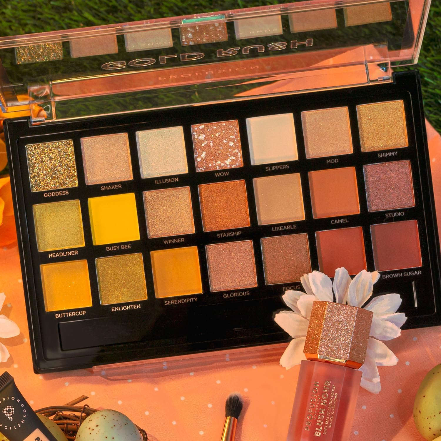 Profusion Cosmetics Gold Rush Eyeshadow Palette - Multi image number 7