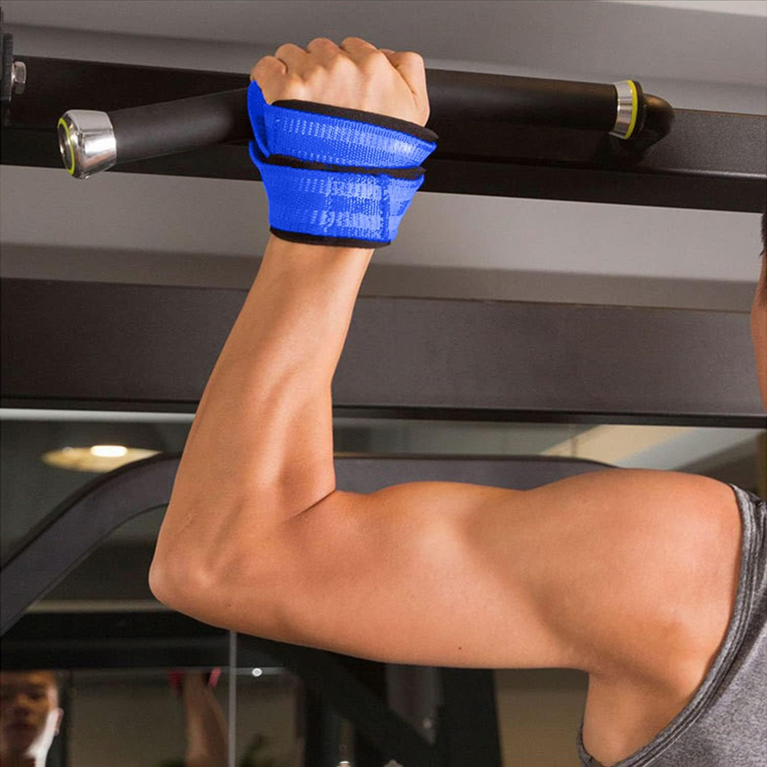 MOPHOEXII Figure 8 Straps for Deadlift-Weight Lifting Straps，Shrugs, and Weightlifting，Strongman & Cross Training Strong Weightlifting Wrist Straps for Men, Women image number 5