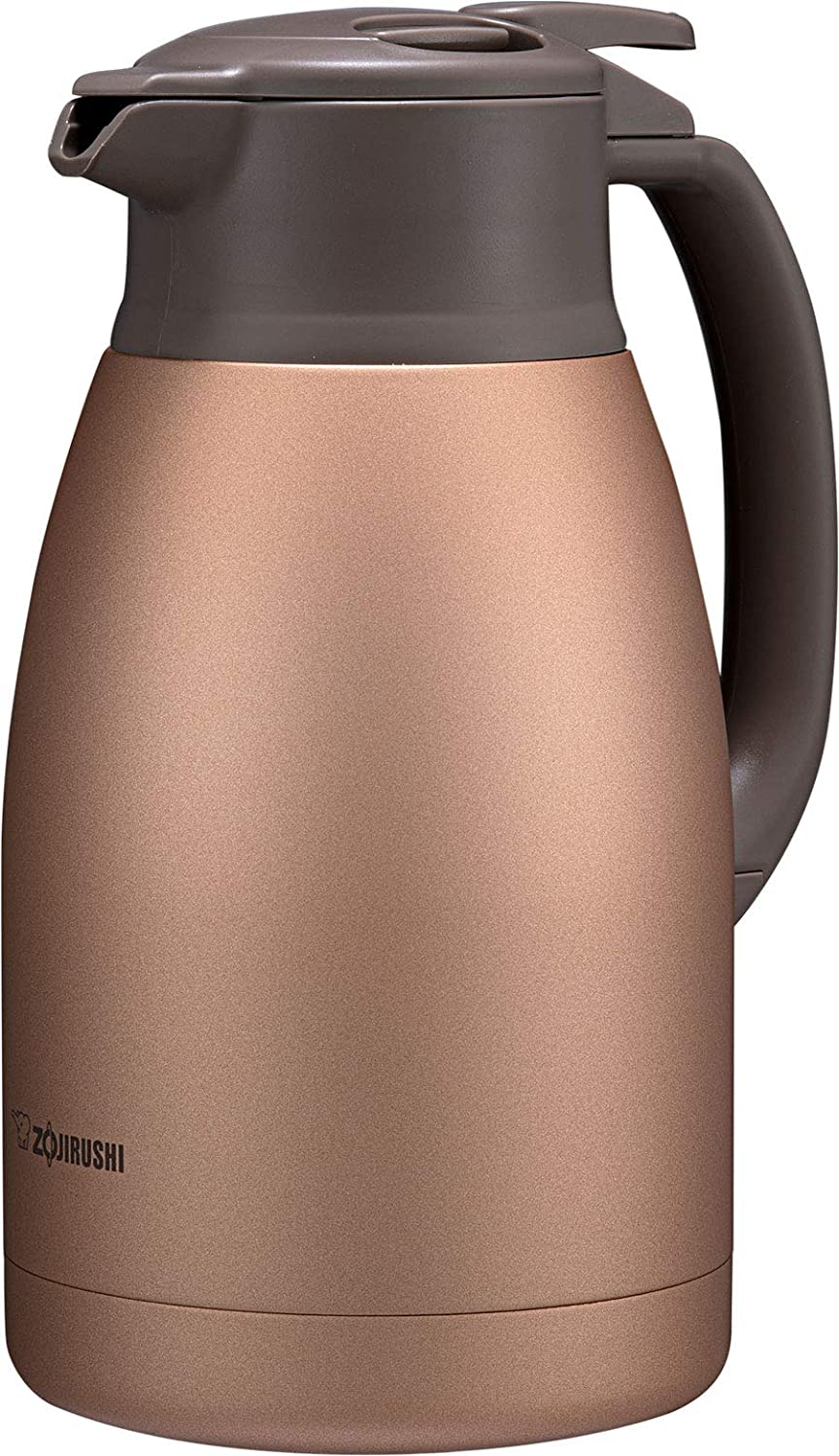 ZOJIRUSHI SH-HC15 Stainless Steel Vacuum Carafe/Handy Pot, BM: Matte Black, 1.5L Capacity