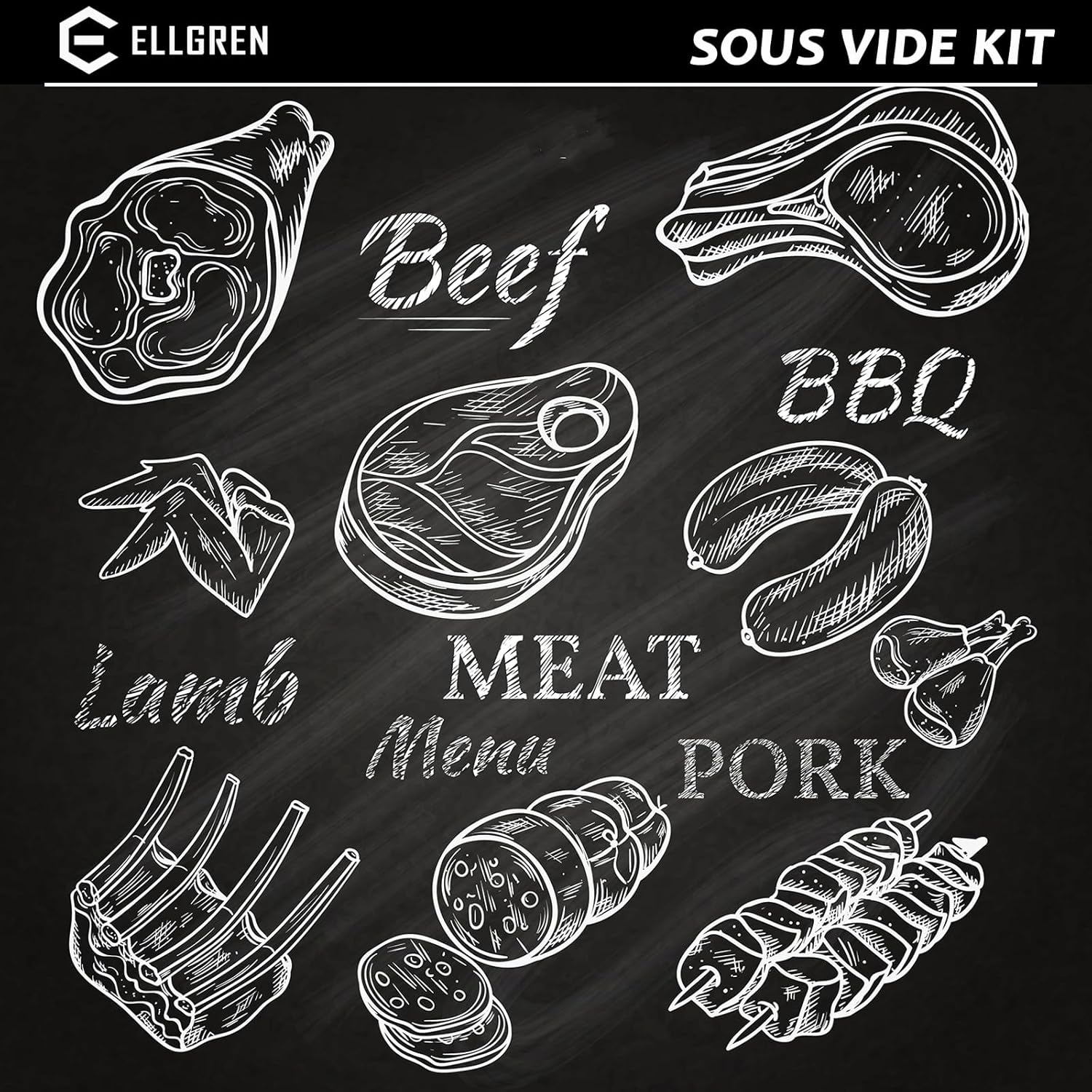 Sous Vide Container, 11L Sous Vide Rack with Lid & Rack - BPA Free Complete Sous Vide Accessories Kit for Anova, Joule, Wancle and Most Sous Vide Cookers