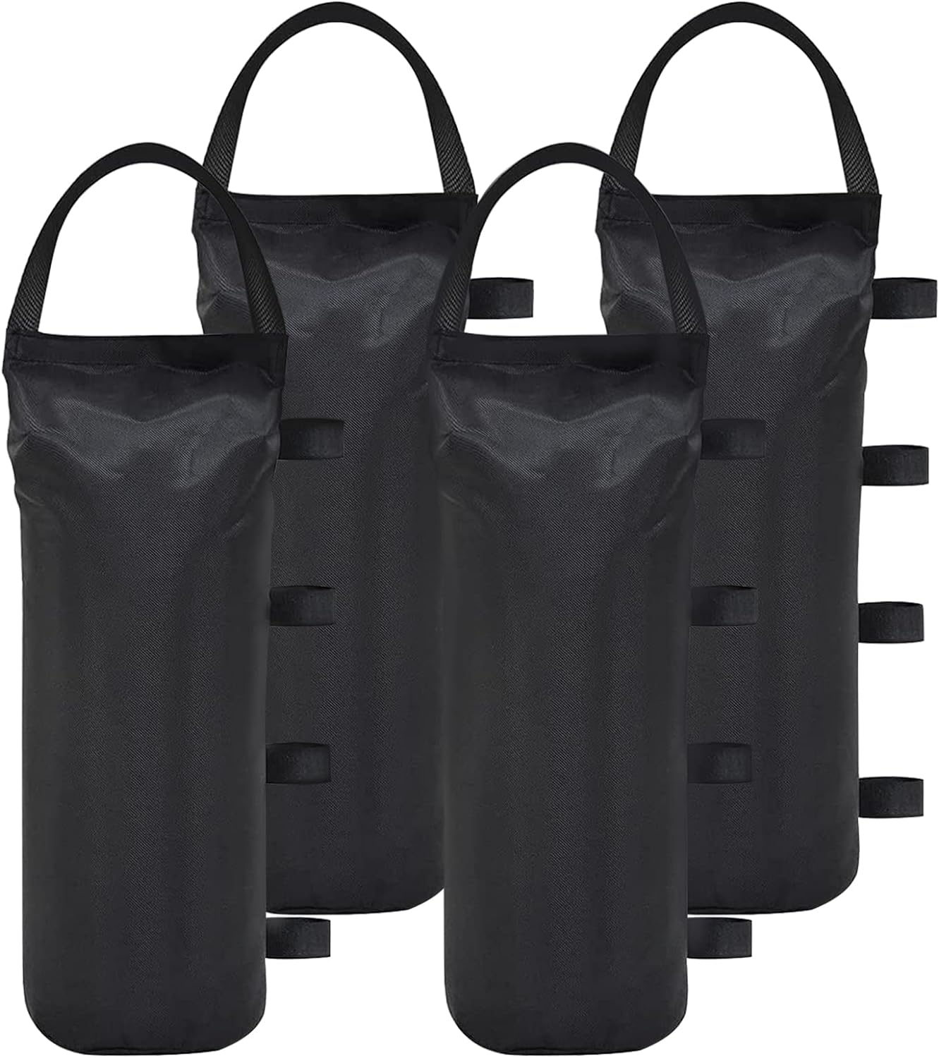 4Pcs 112 LBS Extra Large Pop up Canopy Weights Sand Bags, Leg Canopy Weights Sand Bags for Instant Outdoor Sun Shelter Canopy and Patio, without Sands (Black) image number 2