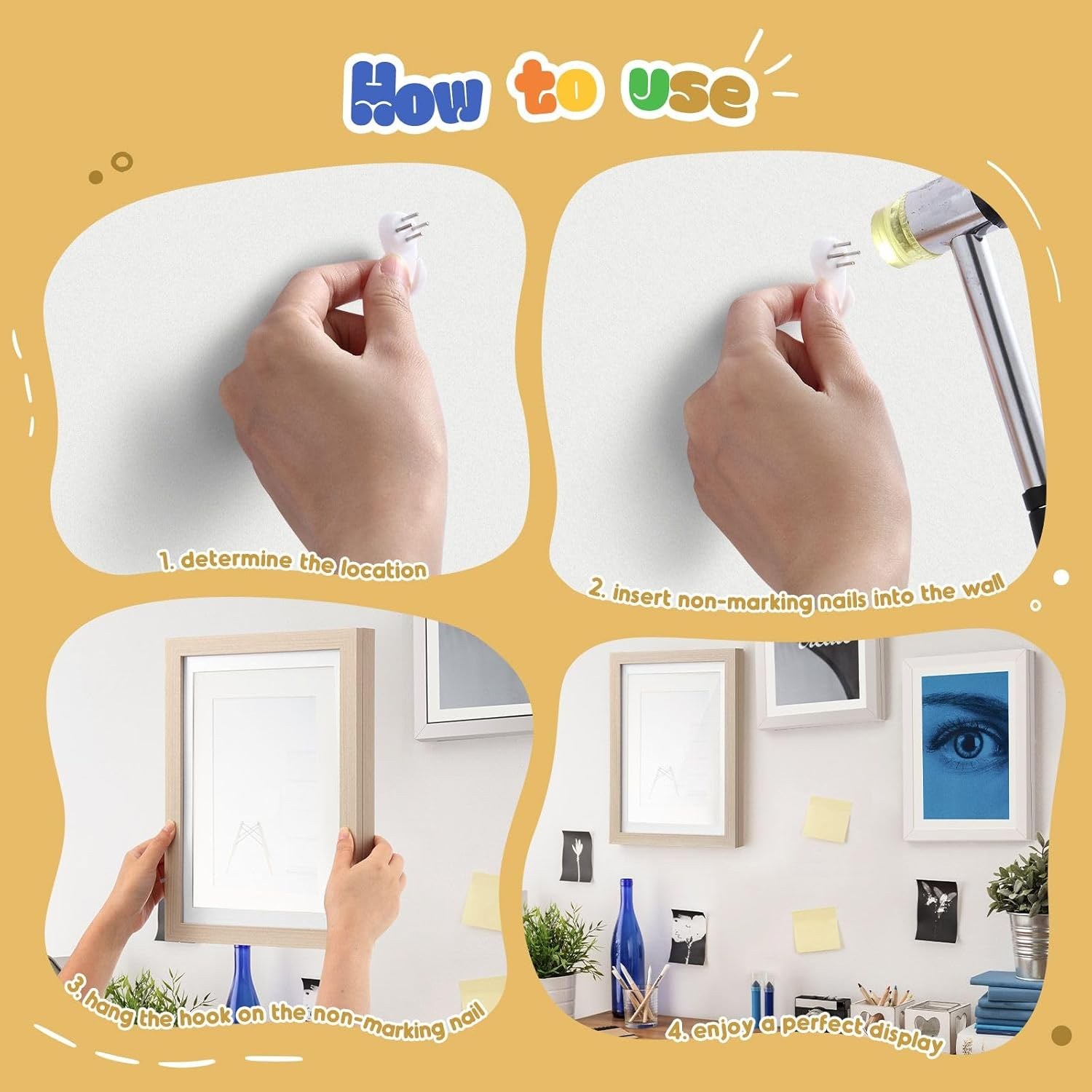 5Pcs Art Frames Kids Craft Artwork Projects Drawings Display Family Photo Storage A4 150 Pictures Portrait Canvas Children Wall Tabletop Decor Wooden