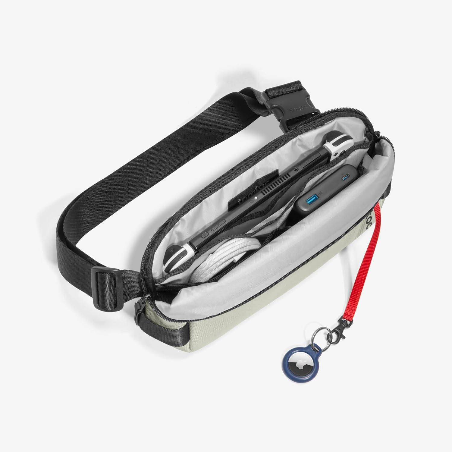 Tomtoc Compact EDC Sling Bag, Minimalist Chest Shoulder Crossbody Sling Backpack for Men and Women, Lightweight Everyday Carry Bag for Tactical, Travel, Work, Gym, Sport image number 7