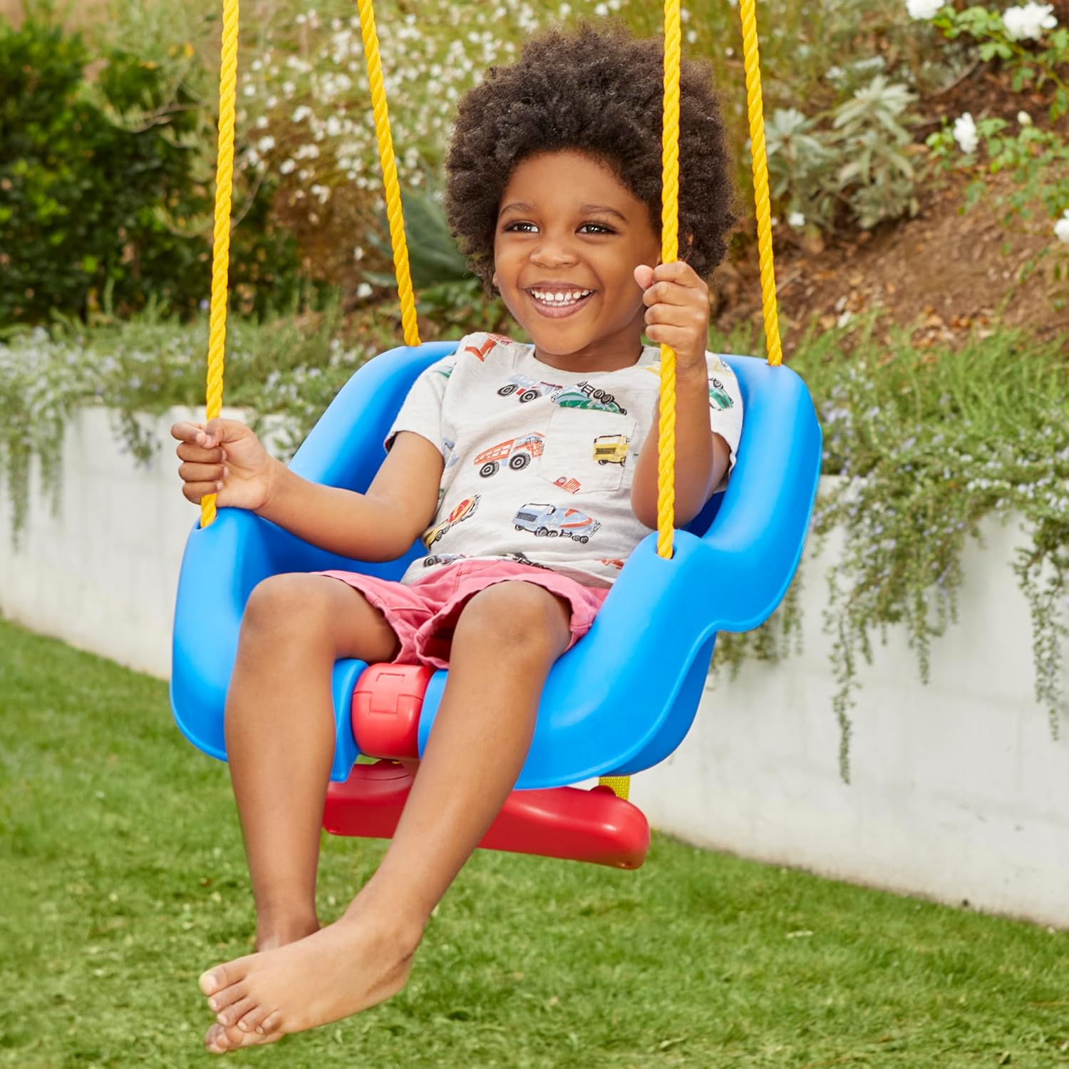 Little Tikes 2-In-1 Snug 'N Secure Swing, Blue image number 2