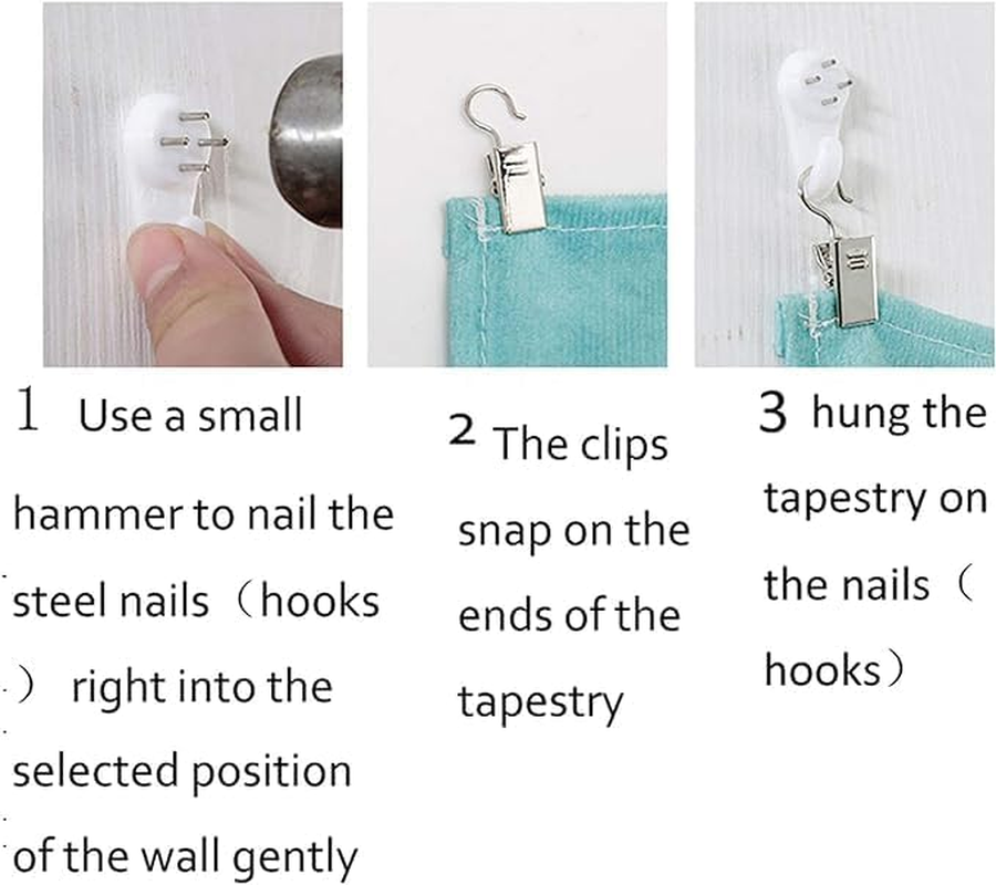 Acemedia Black Lettered Tapestry Wall Hanging,Polyester Fiber,Wall Tapestry Home Decor(130X150 Cm) image number 4