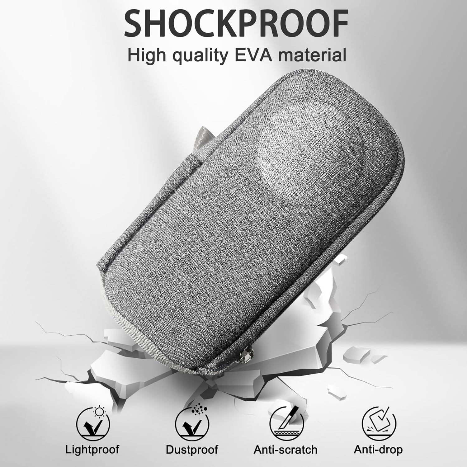 Fitstill Portable Storage Case for Insta 360 X4 Air/X3/X2/X ONE, Mini Protective Hard PU Hard Case, Travel Storage, Dustproof, Water-Resistant,X4 Air/X3/X2/X ONE Accessories