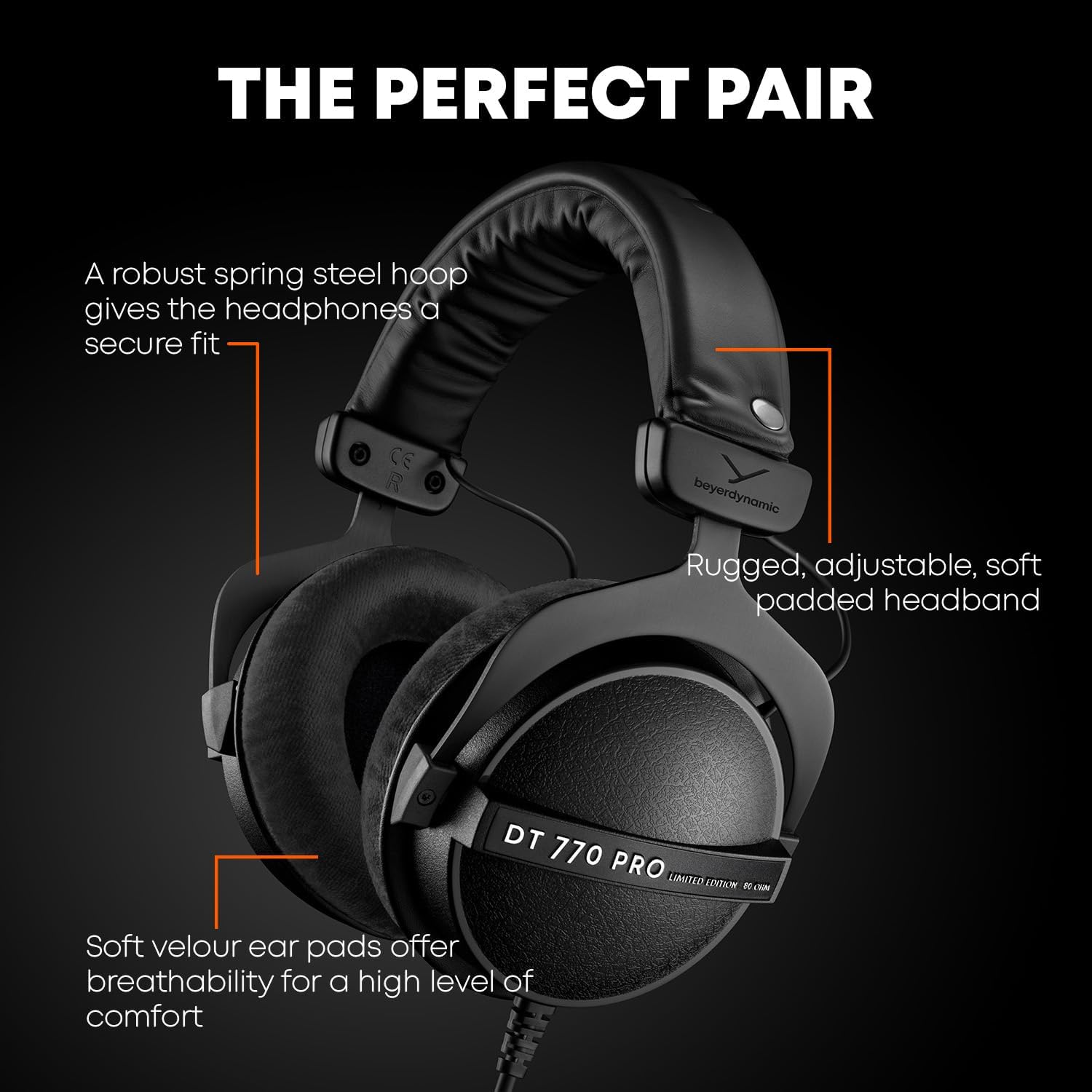 Beyerdynamic DT 770 Pro Limited Edition Black, 3.5Mm Jack, 80 OHM LE image number 3