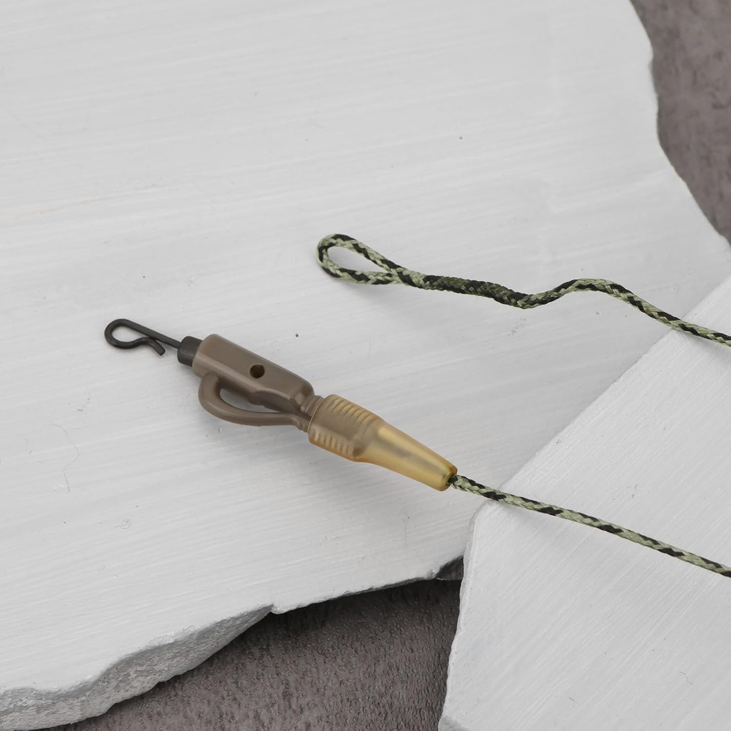 Be in Your Mind 4Pcs Lead Clip Leaders Anti-Bottom Fishing Bait Connection Fast Sinking Carp Connection for Coarse Freshwater Fishing 100Cm image number 5