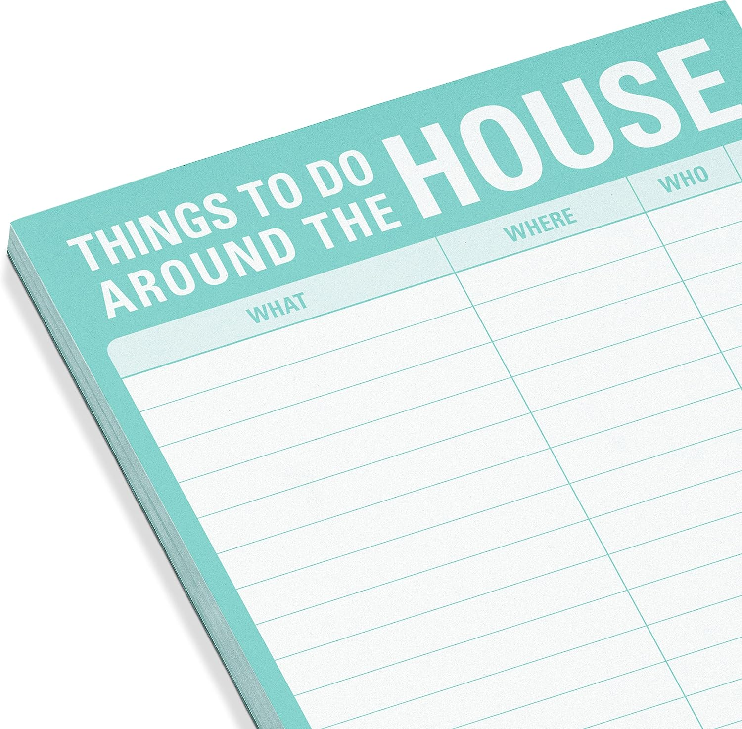 1-Count Knock Knock Things to Do around the House Pad with Magnet, Honey Do List Note Pad & Shopping Grocery List Pad, 6 X 9-Inches (Teal)