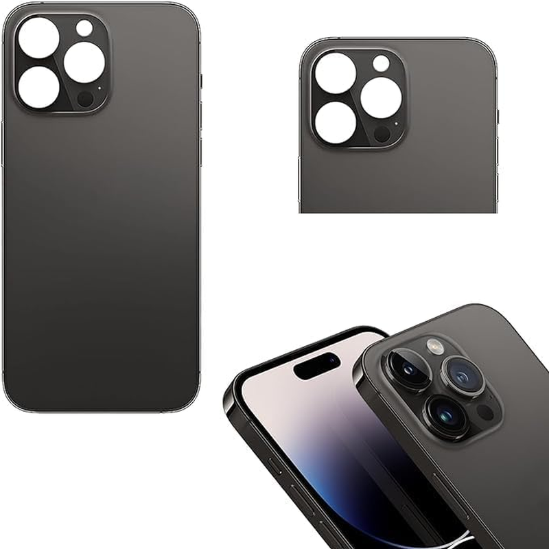 Space Black 14 Pro Rear Back Glass Cover Replacement for Iphone 14 Pro 6.1 Inches with Repir Tools, Big Hole Rear Back Cover Glass Replacement All Carriers with Reparing Tool Kit - Gold image number 3
