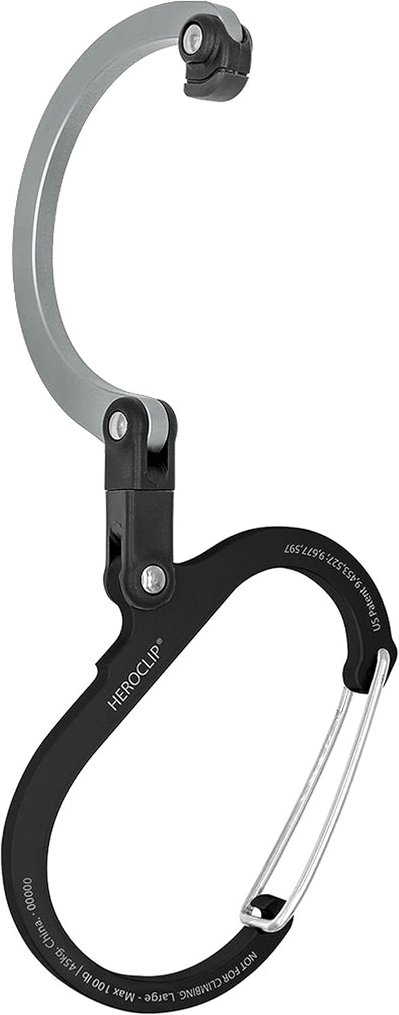 GEAR AID HEROCLIP Carabiner Gear Clip and Hook (Large) for Camping, Backpack, Organization, and Garage image number 5