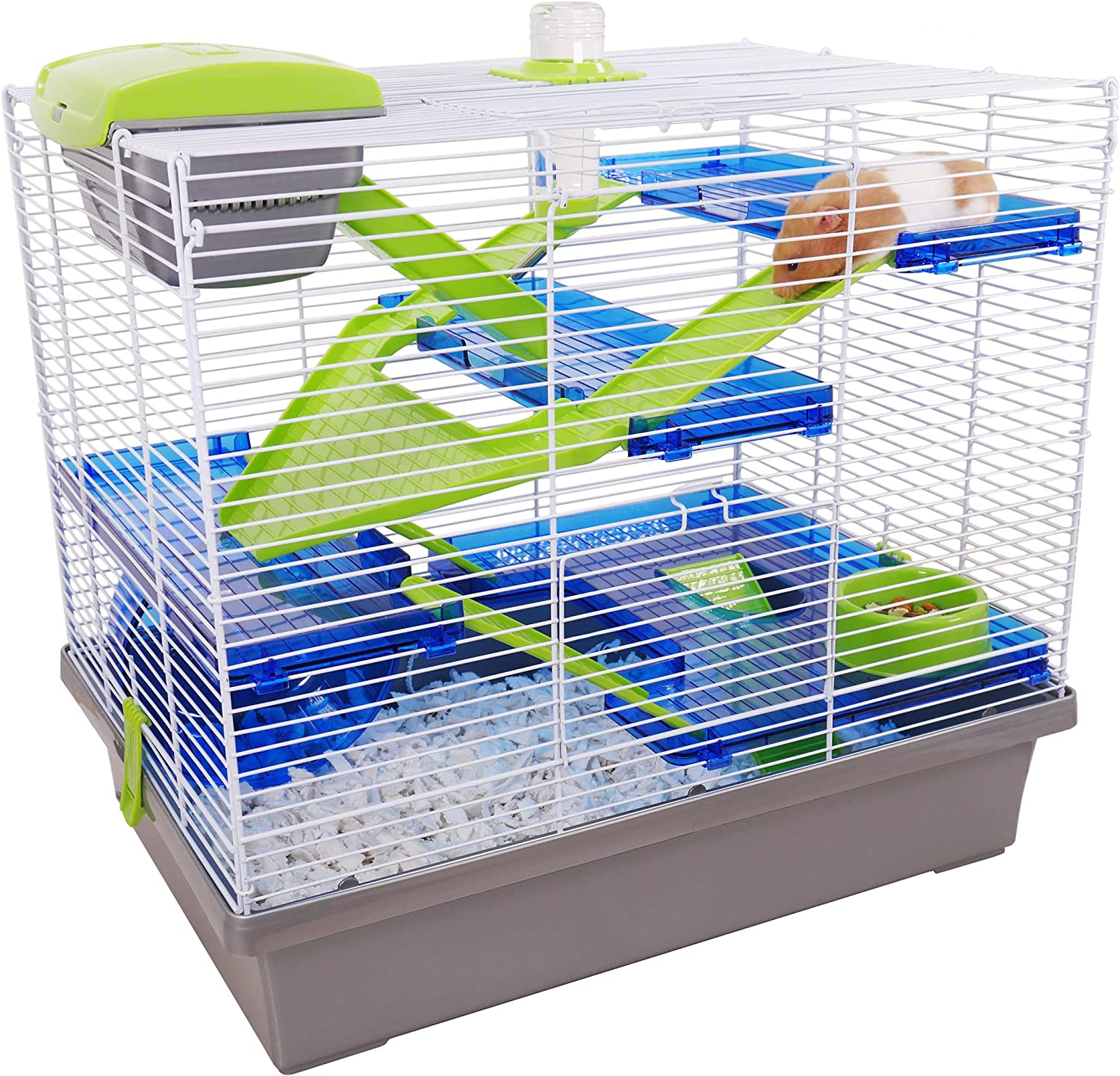 Rosewood Small Animal Pico Hamster Cage, Translucent Teal, X-Large