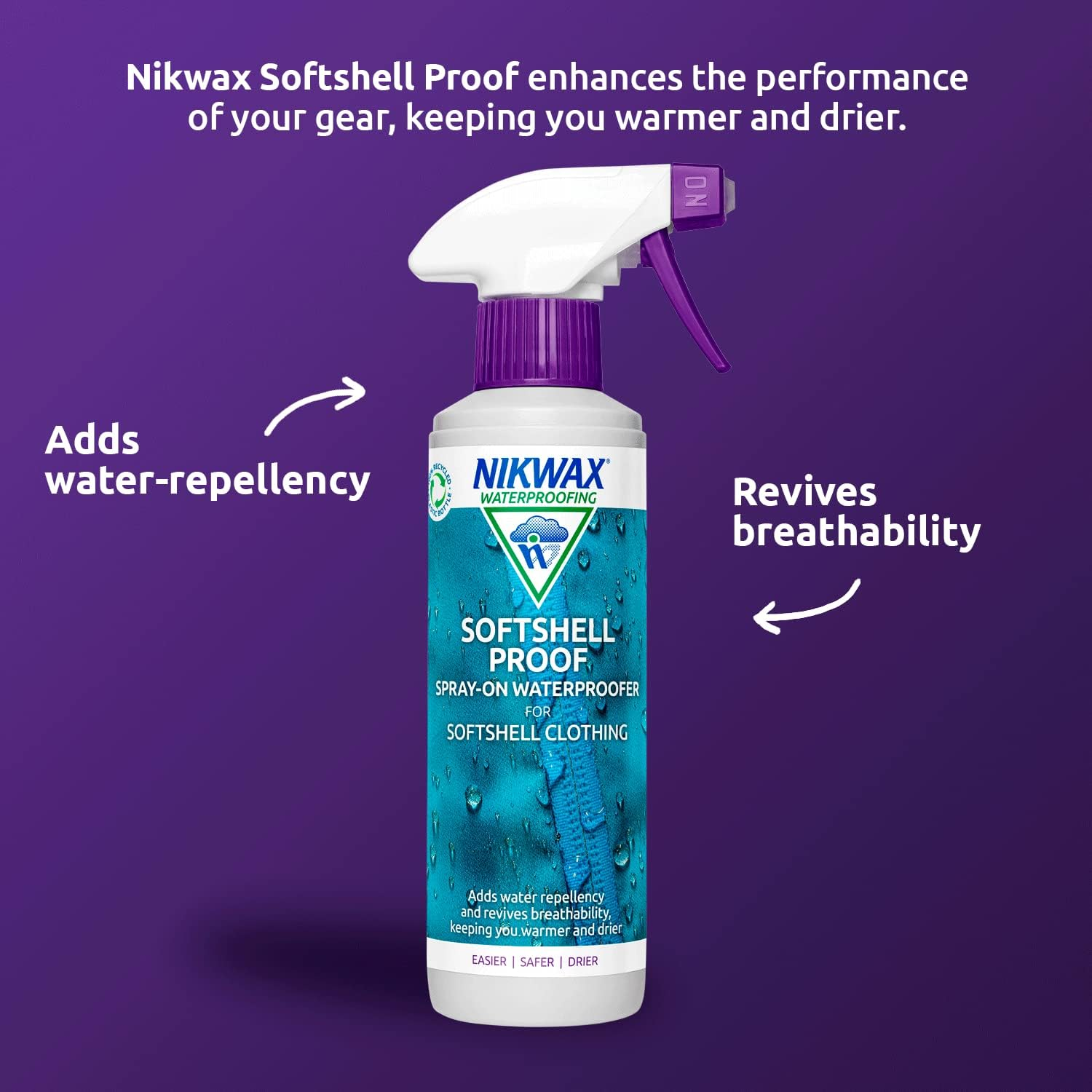 Nikwax Softshell Proof Spray-On 300Ml image number 5