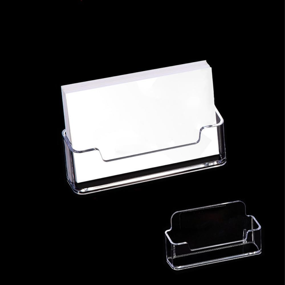 8Pcs Acrylic Cards Holder,Business Card Holder Desktop Business Card Holder Display Business Card Stand Desktop Business Card Display Holder image number 5