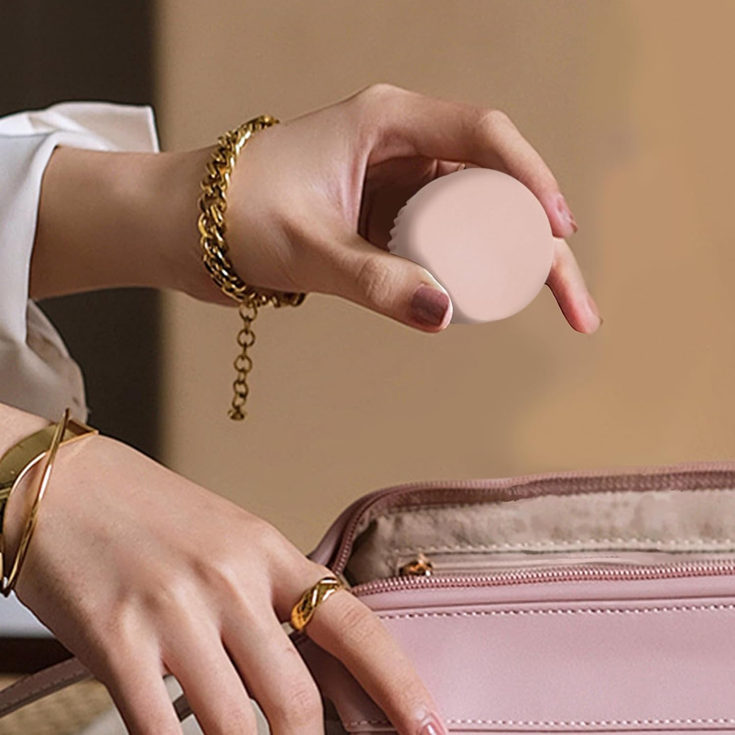 Adorila 4 Pcs Silicone Cream Jar with Lids, 21 Grams Small Travel Containers for Toiletries, Leakproof Refillable Bottles for Body Hand Cream, Lotion image number 2