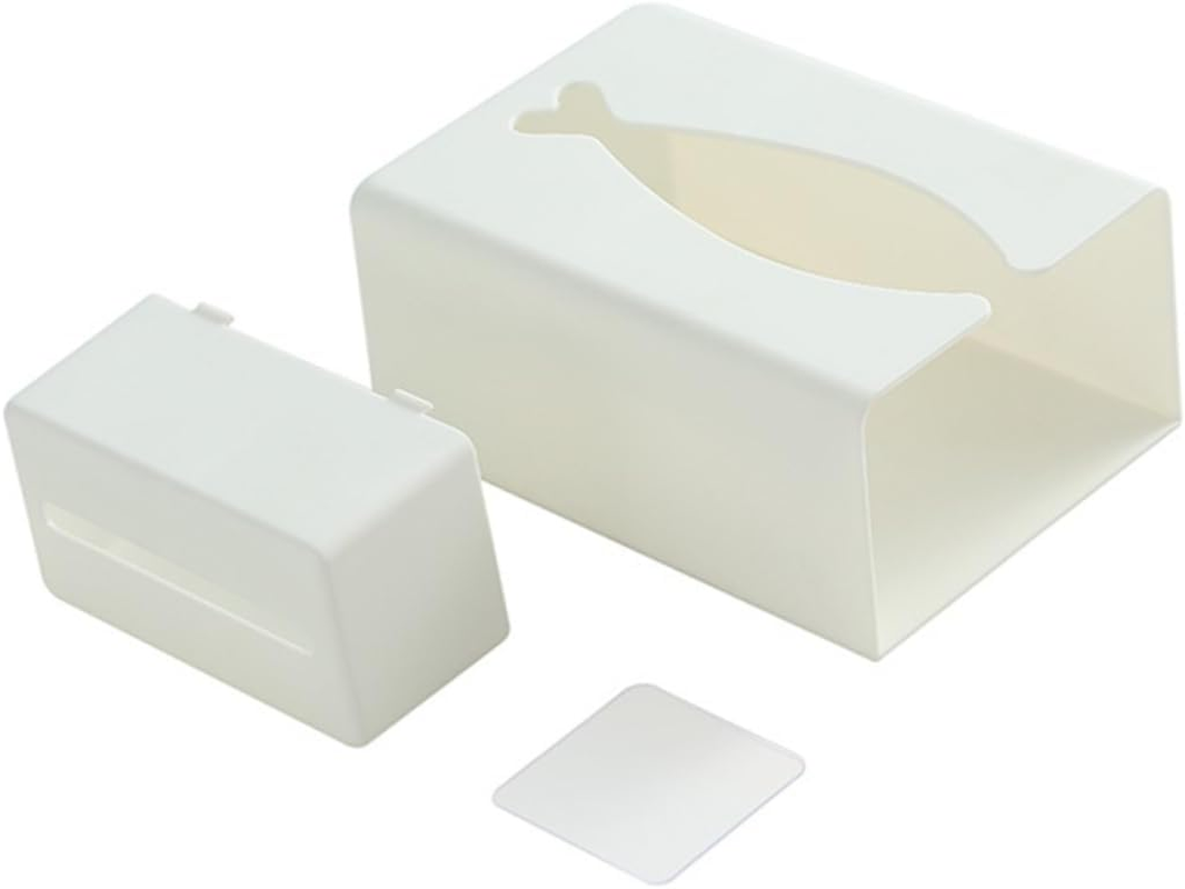 LABRIMP Wall Mount Paper Case Tissue Box for Home Kitchen Paper Towel Organizer Napkin Holder Storage Box for Bathroom image number 2