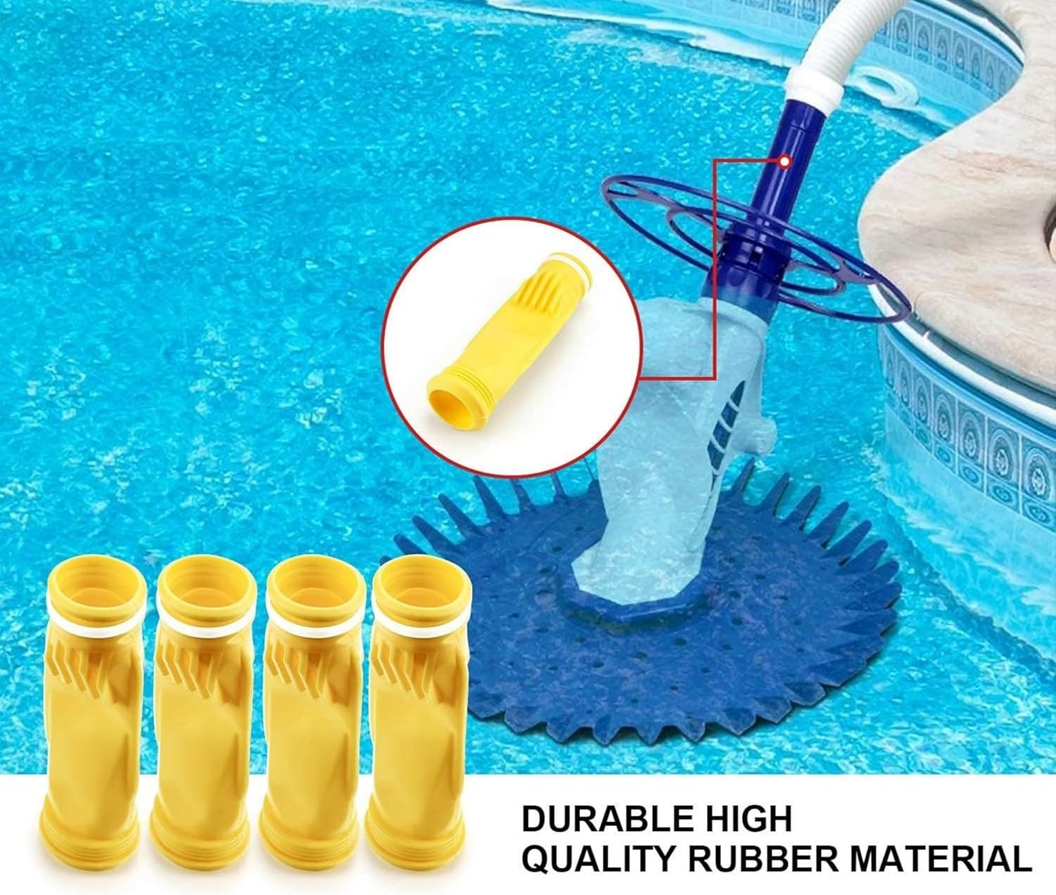 SNOKAY 4 Pack W69698 Pool Cleaner Long Life Diaphragms - Compatible with Zodiac Baracuda G3, G4, Alpha 2, 3 - Replaces W81701, W81700, W81600 image number 4